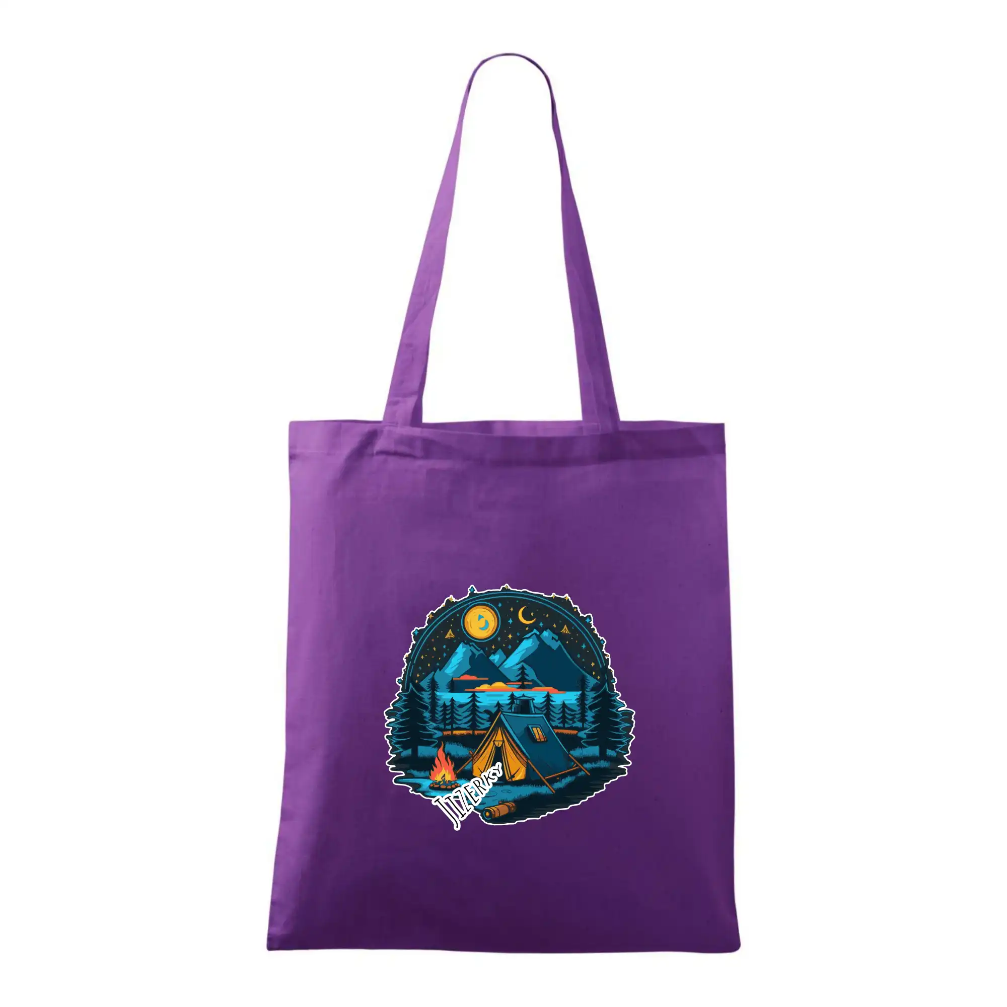 Trička na kempovanie - Jizerky pod stanom - Taška bavlnená