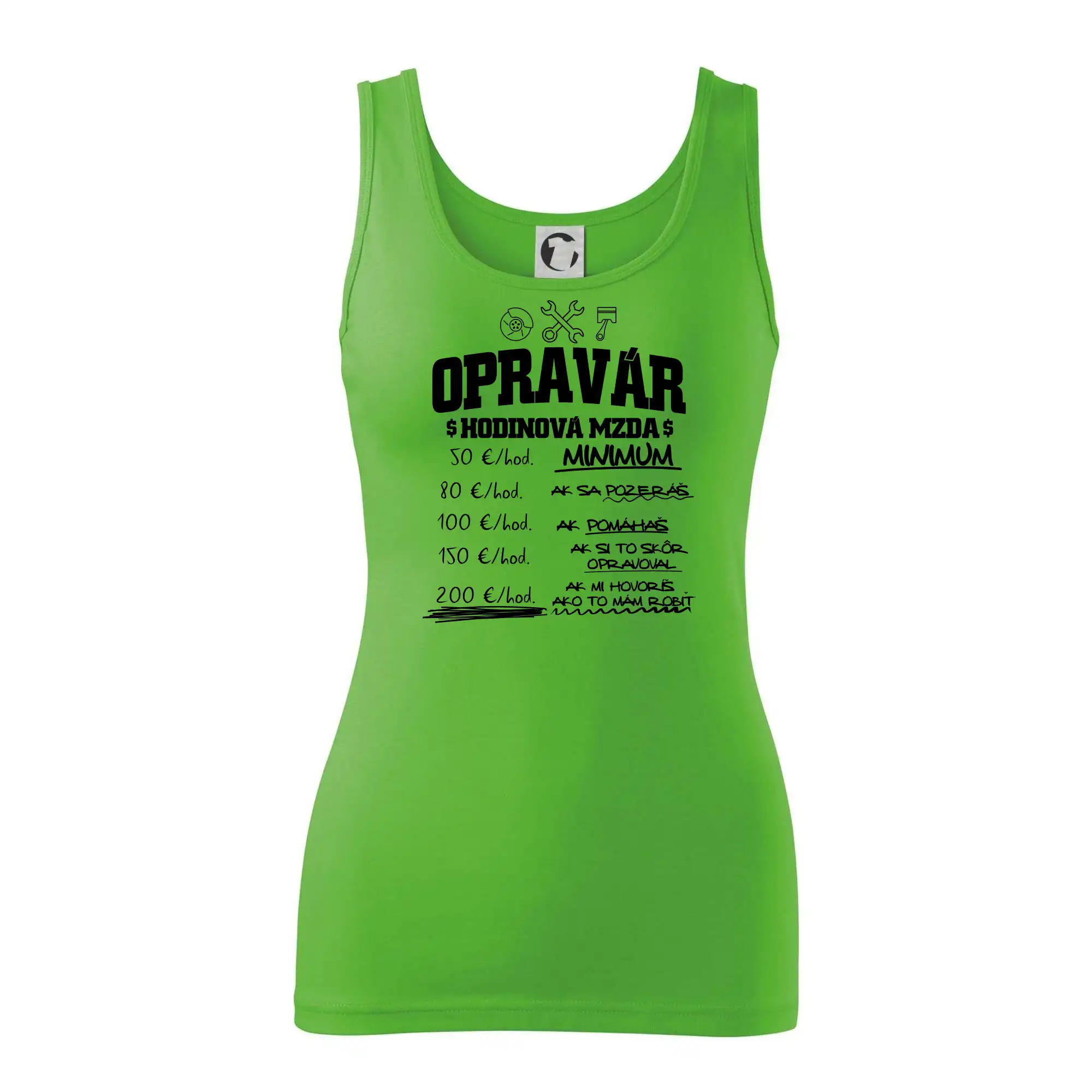 Hodinová mzda - opravár