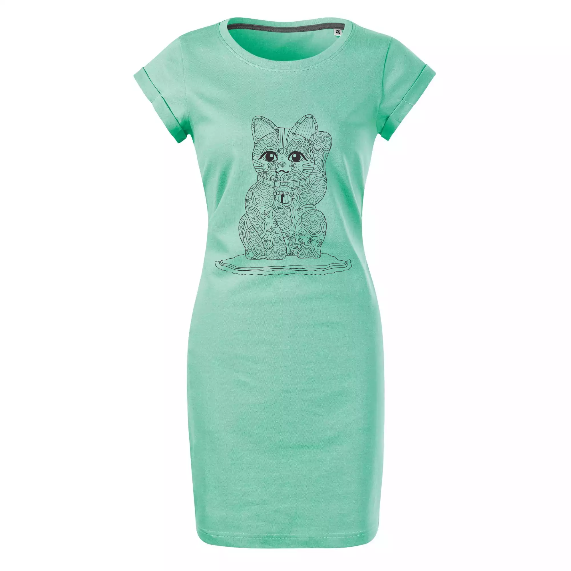 Kočka mávající mandala