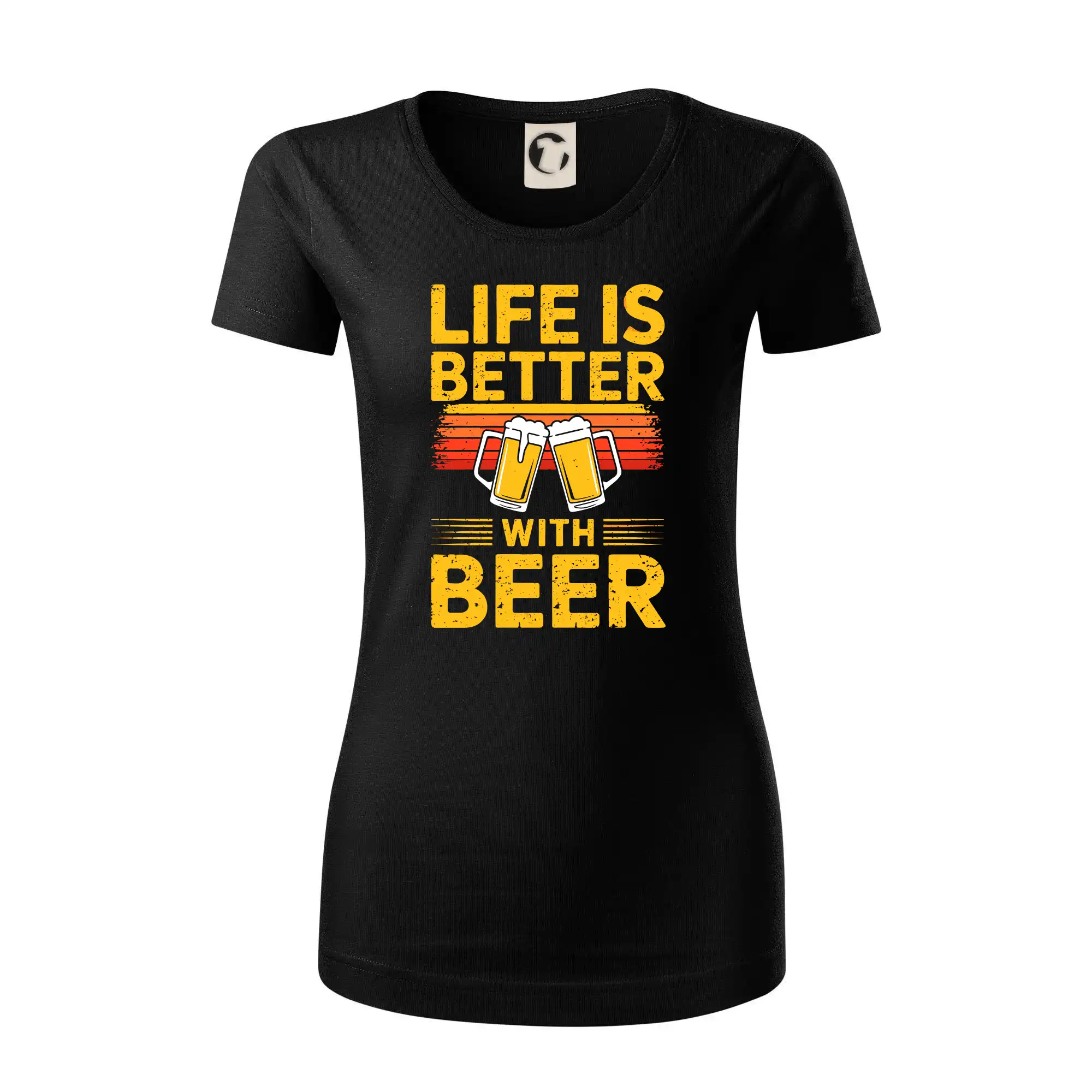 Life is better with beer - oranžové