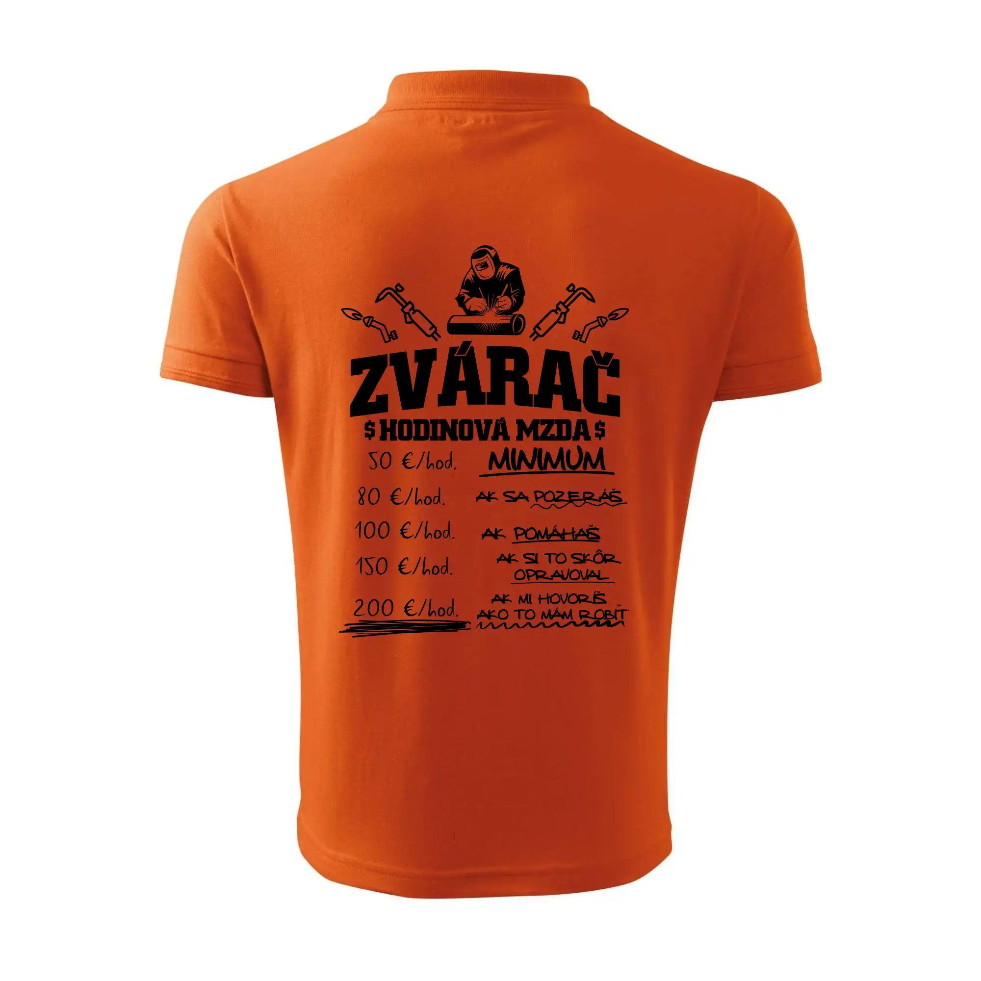 Hodinová mzda zvárač