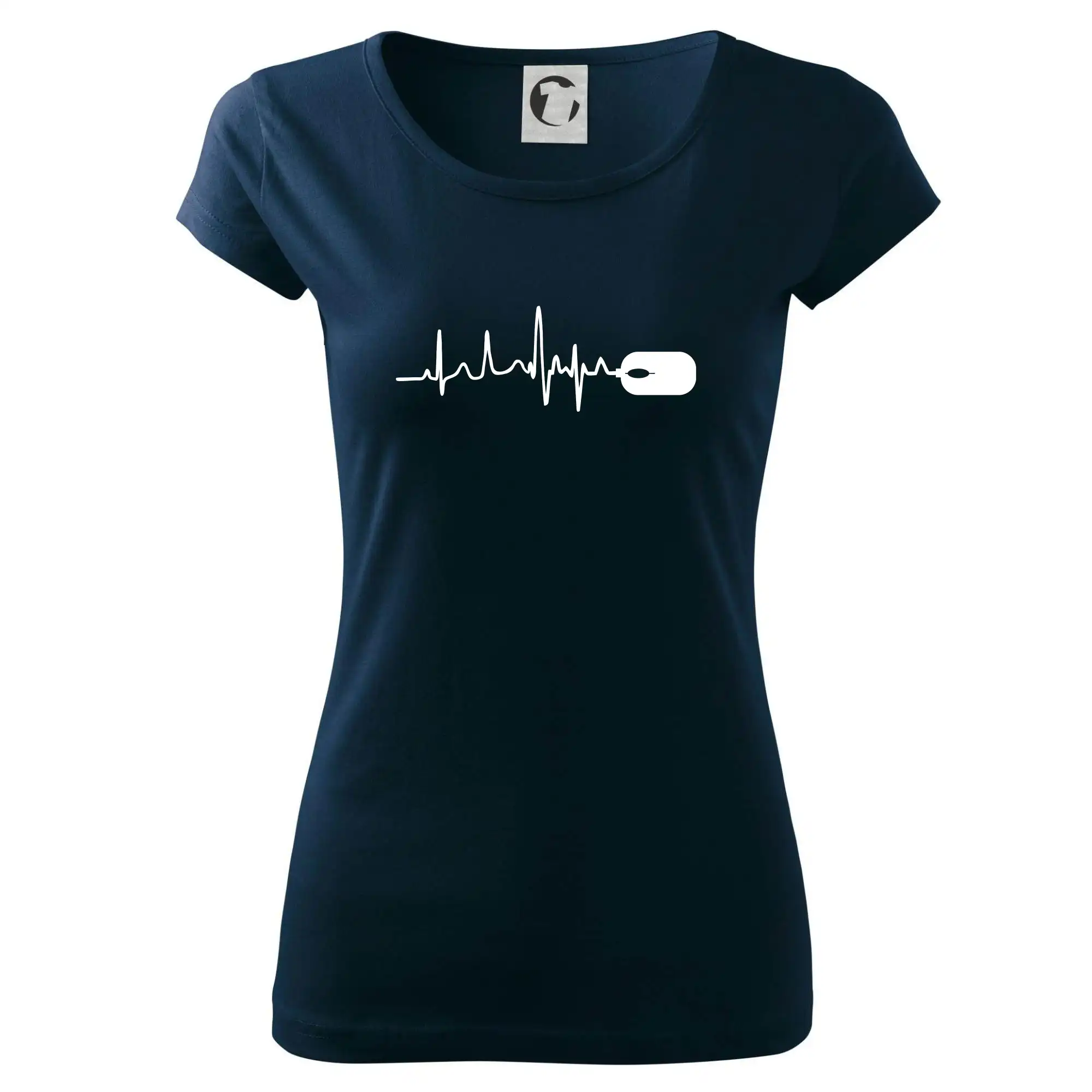 Tričká pre ajťákov - EKG myš - Dámske tričko Pure