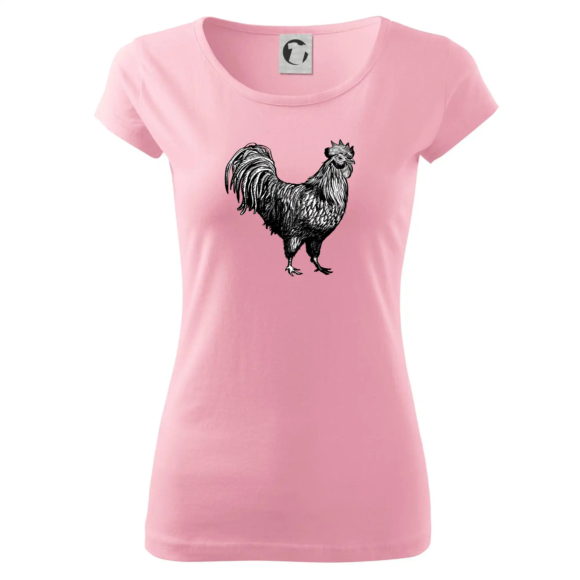 Kohout kreslený černobílý