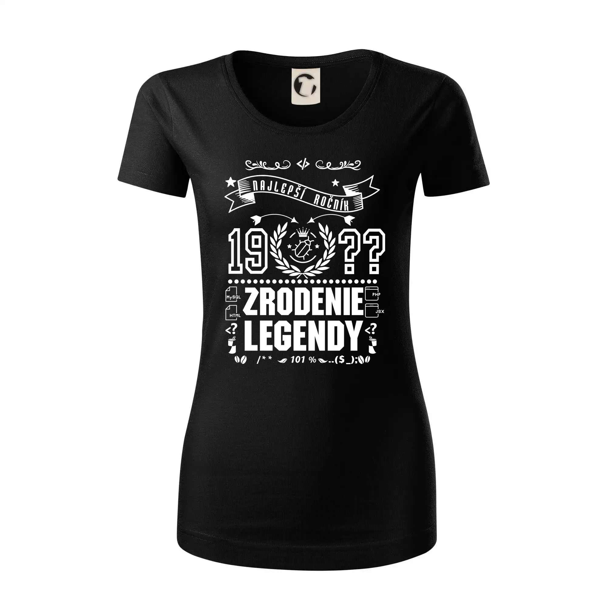 Trička Zrodenie legendy - Zrodenie legendy pre programátora - Dámske tričko z organickej bavlny Origin (GOTS)
