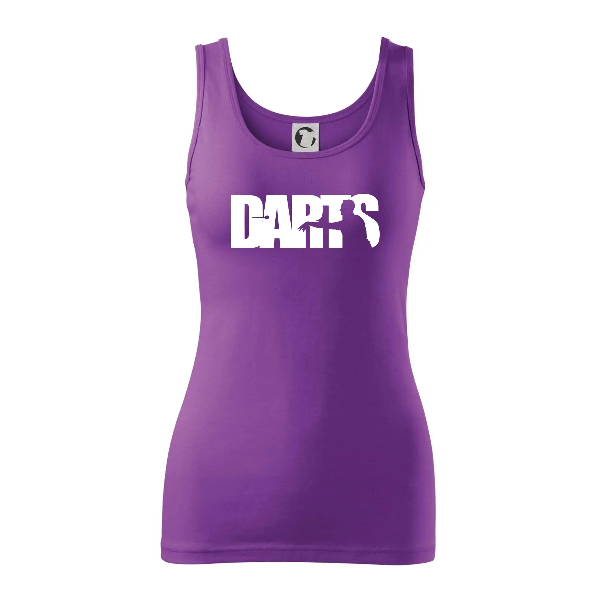 Darts - nápis se šipkařem