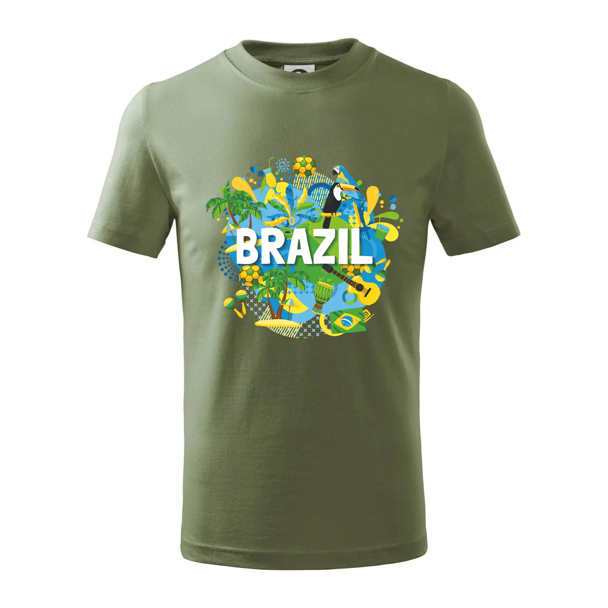 Ostatné mestá / miesta - Brazília Farebný obrázok - Tričko detské bavlnené
