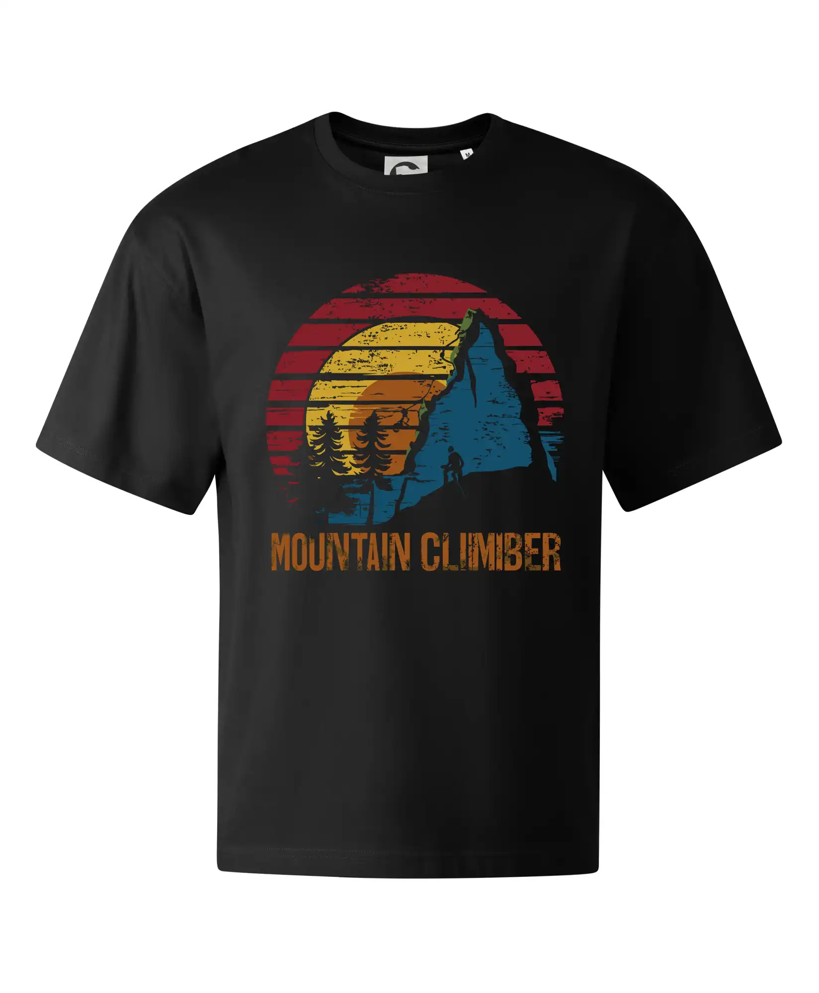 Trička pro horolezcov - Mountain climber - farebný kruh - Stage unisex - OVERSIZE