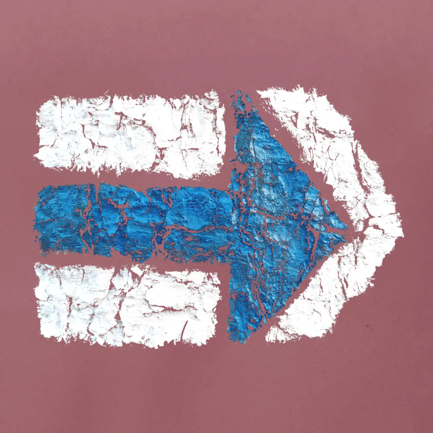 Párová turistická značka modrá