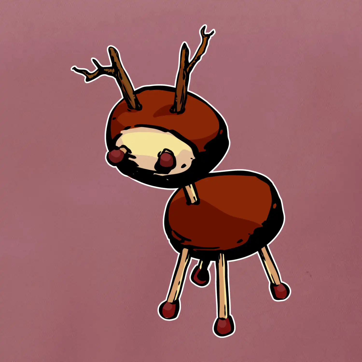 Kaštanový jelínek - prso