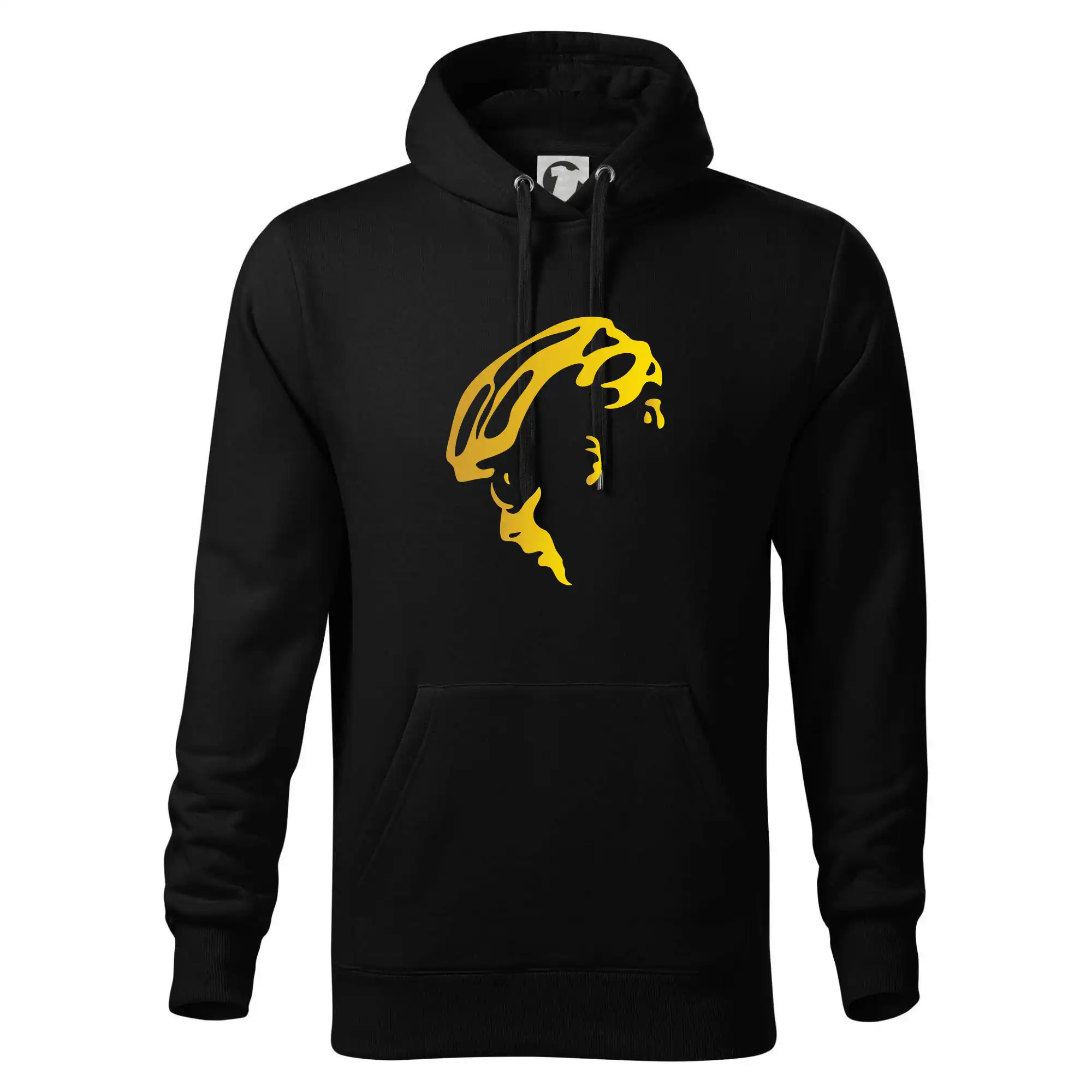 Hlava cyklista zlatá