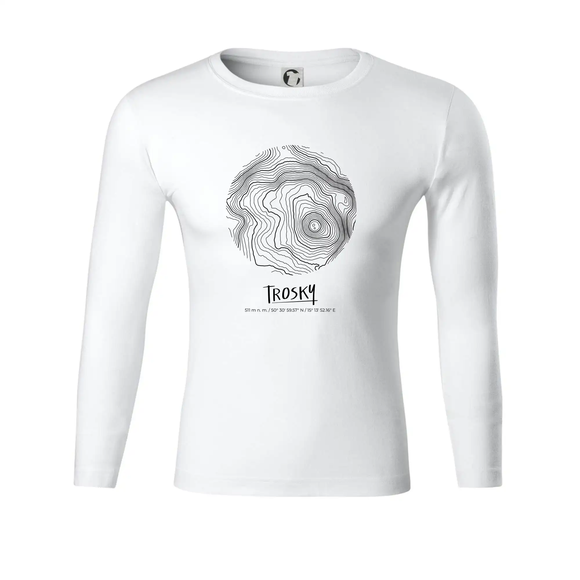 Trosky - vrstevnice v kruhu