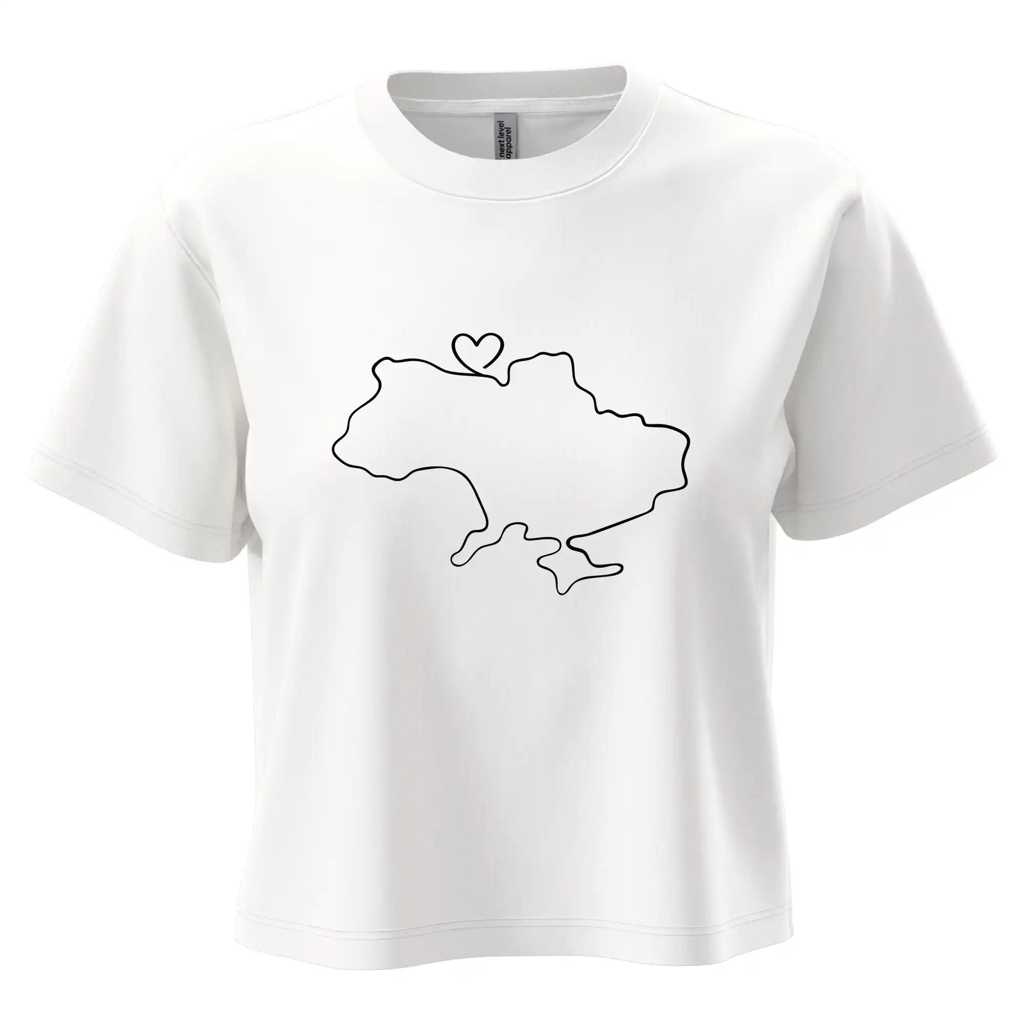 Mapa Ukrajiny - srdce