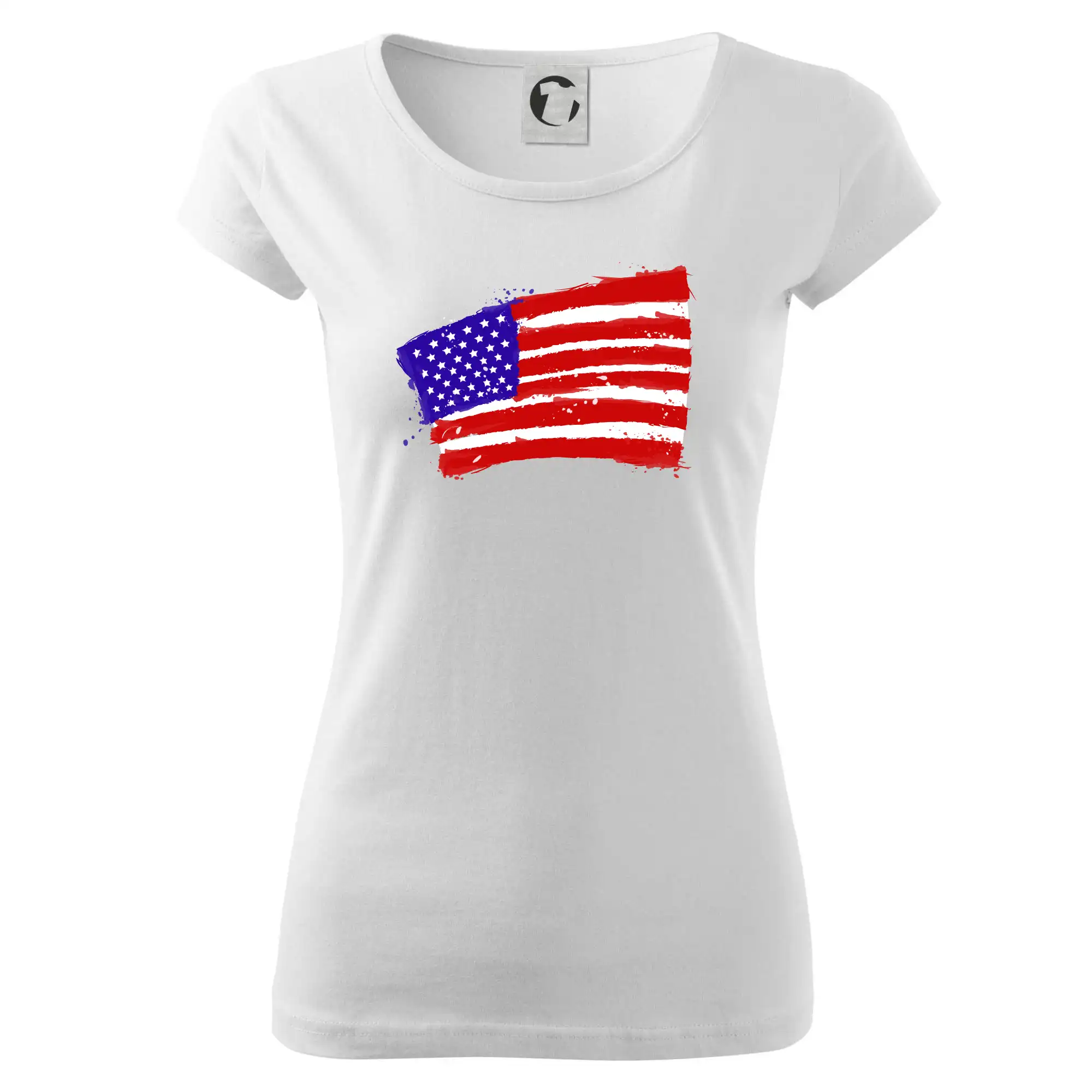 Americká vlajka ohnutá