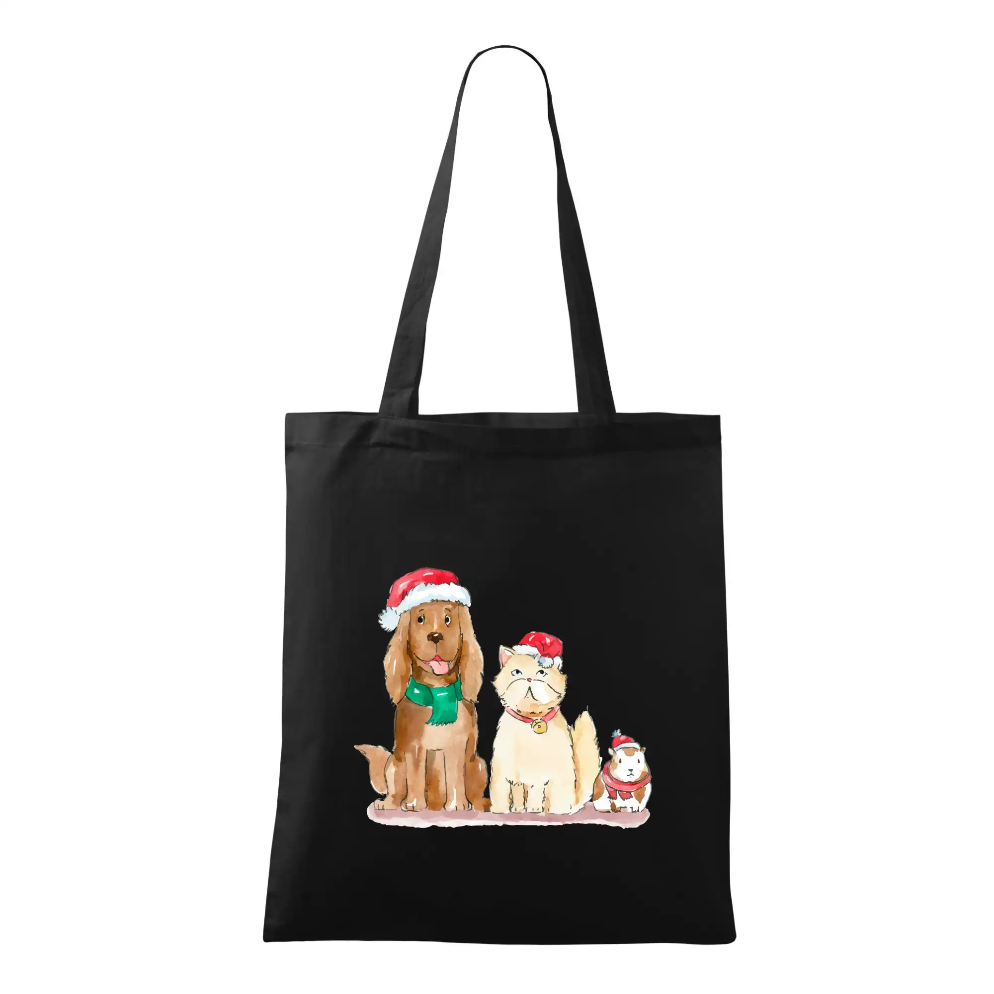 Veselé vánoce - pes, křeček a kočka