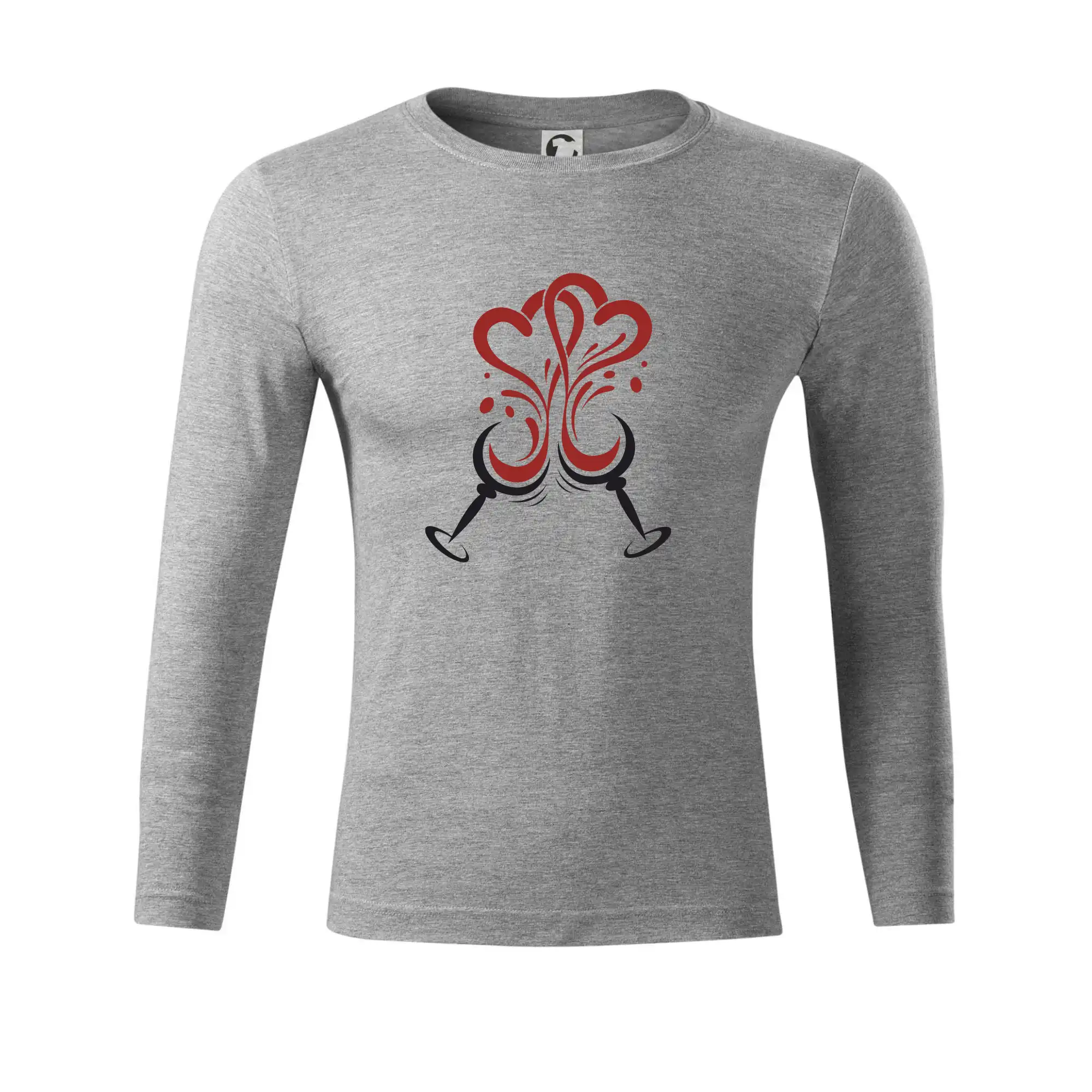 Víno je láska kulaté skleničky