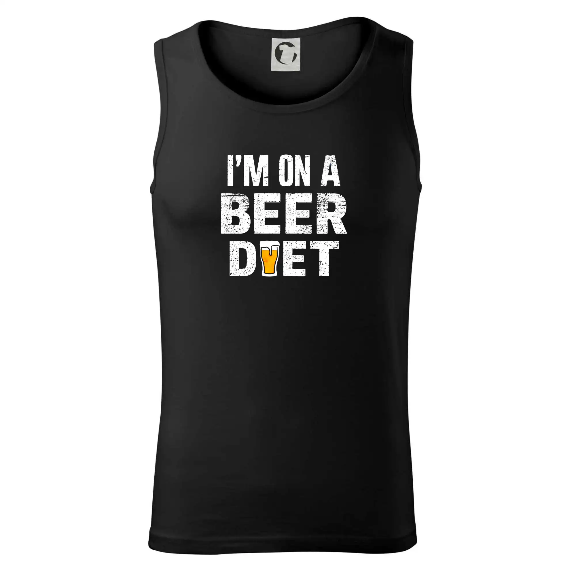 Vtipná tričká pre pivárov - Iam on a beer diet - Tielko pánske Core