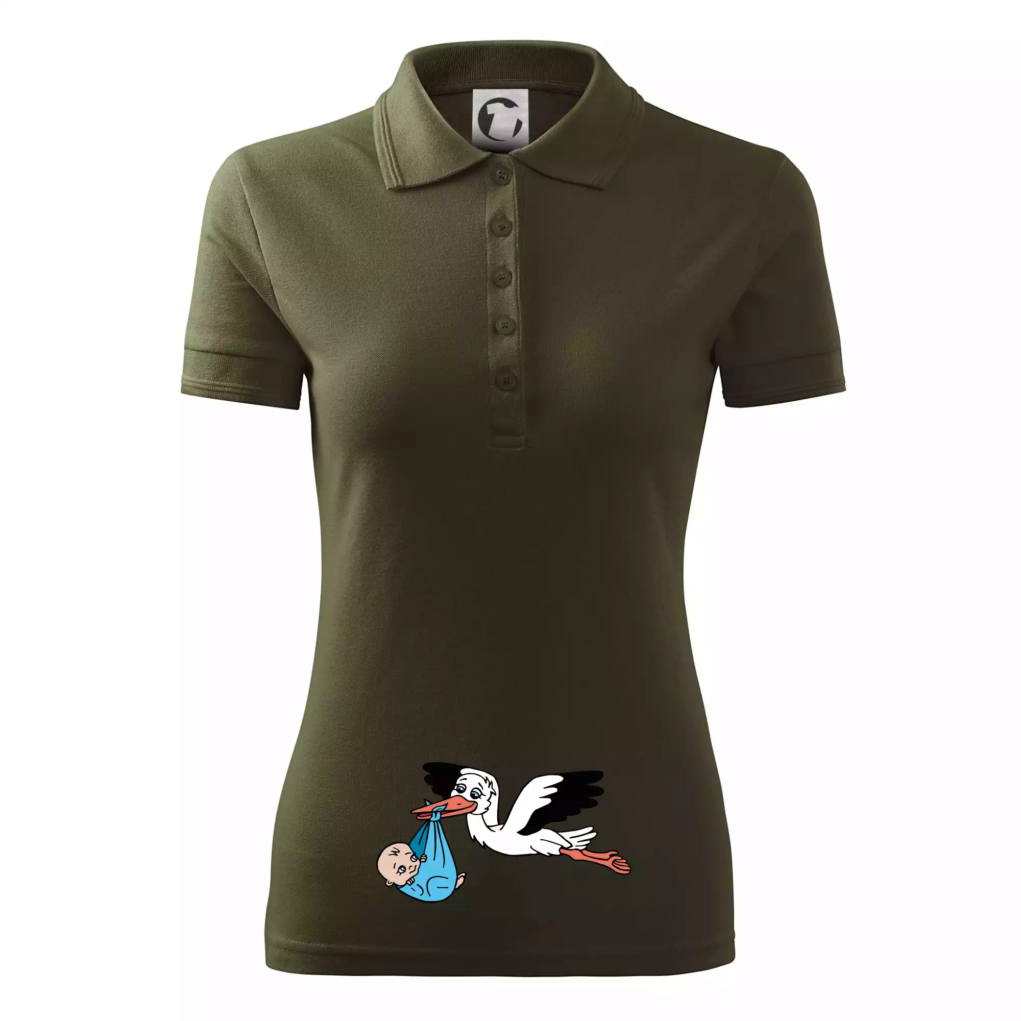 Čáp a miminko - kluk (Hana-creative)