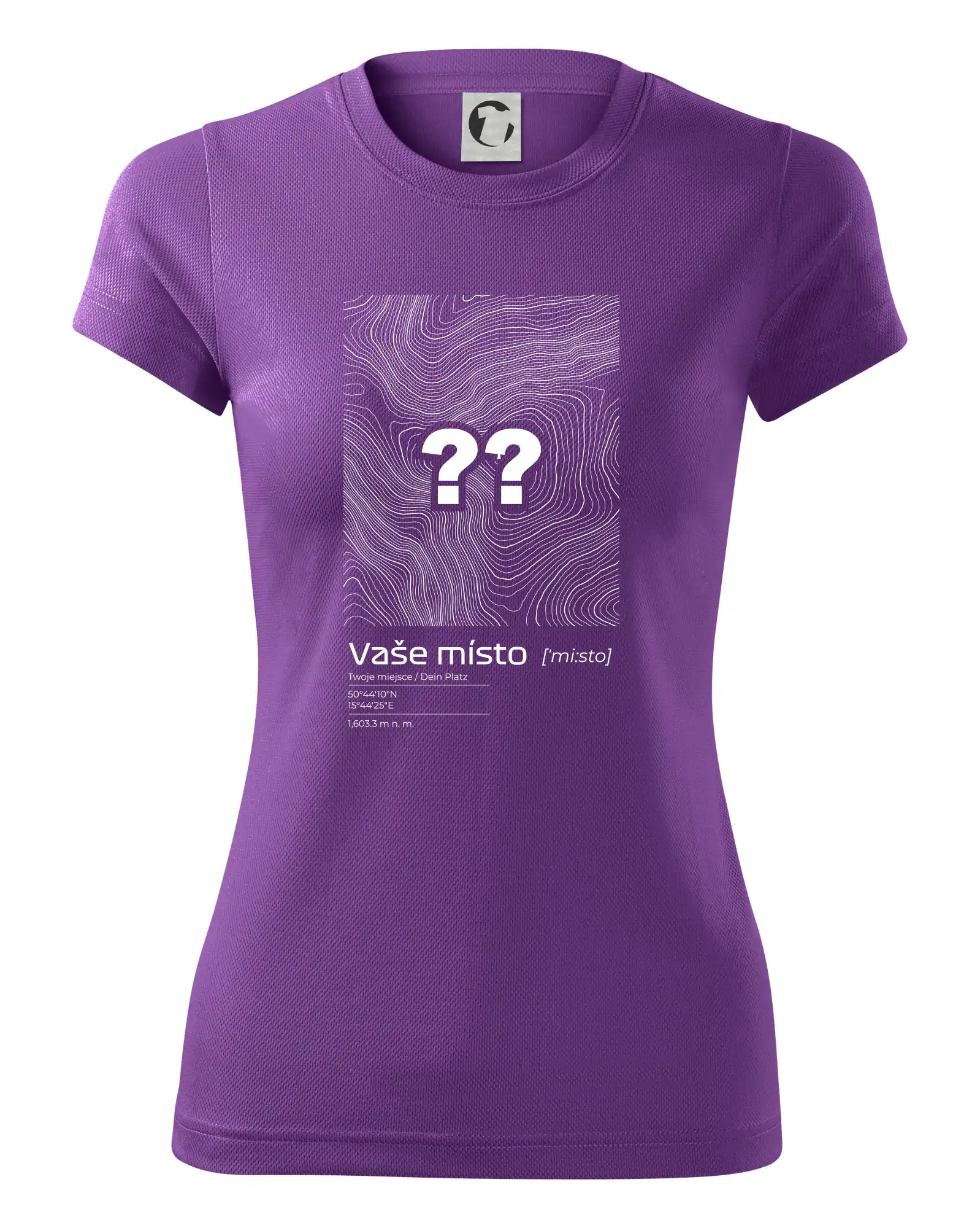 Vaše místo - vrstevnice v obdélníku