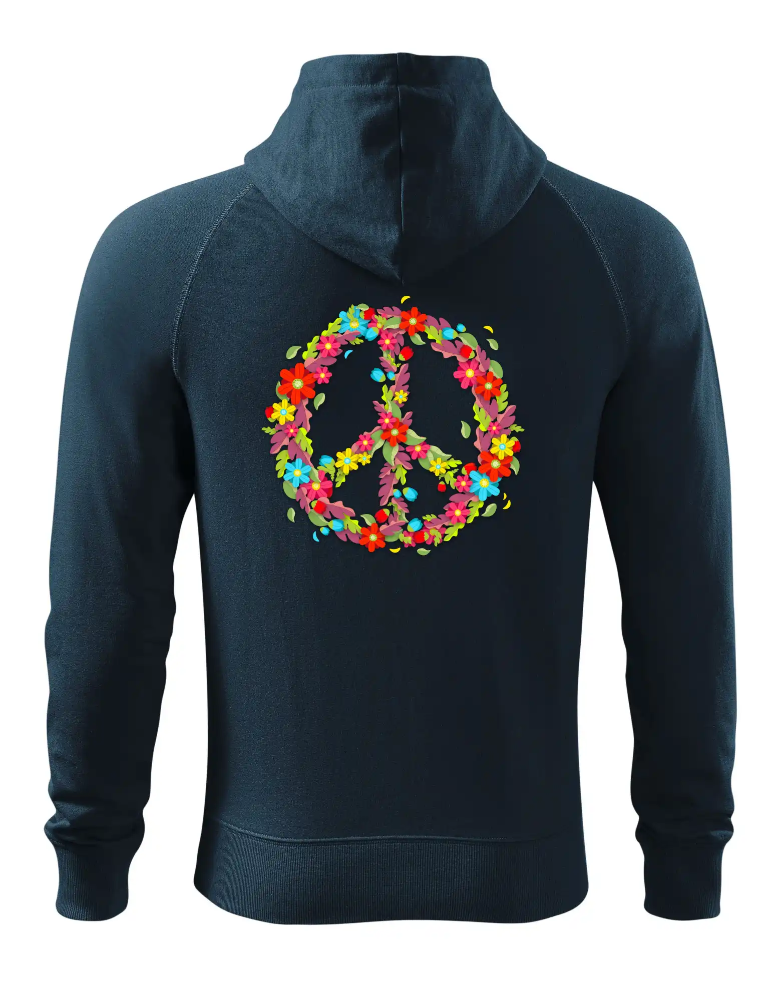 Peace symbol červené květiny