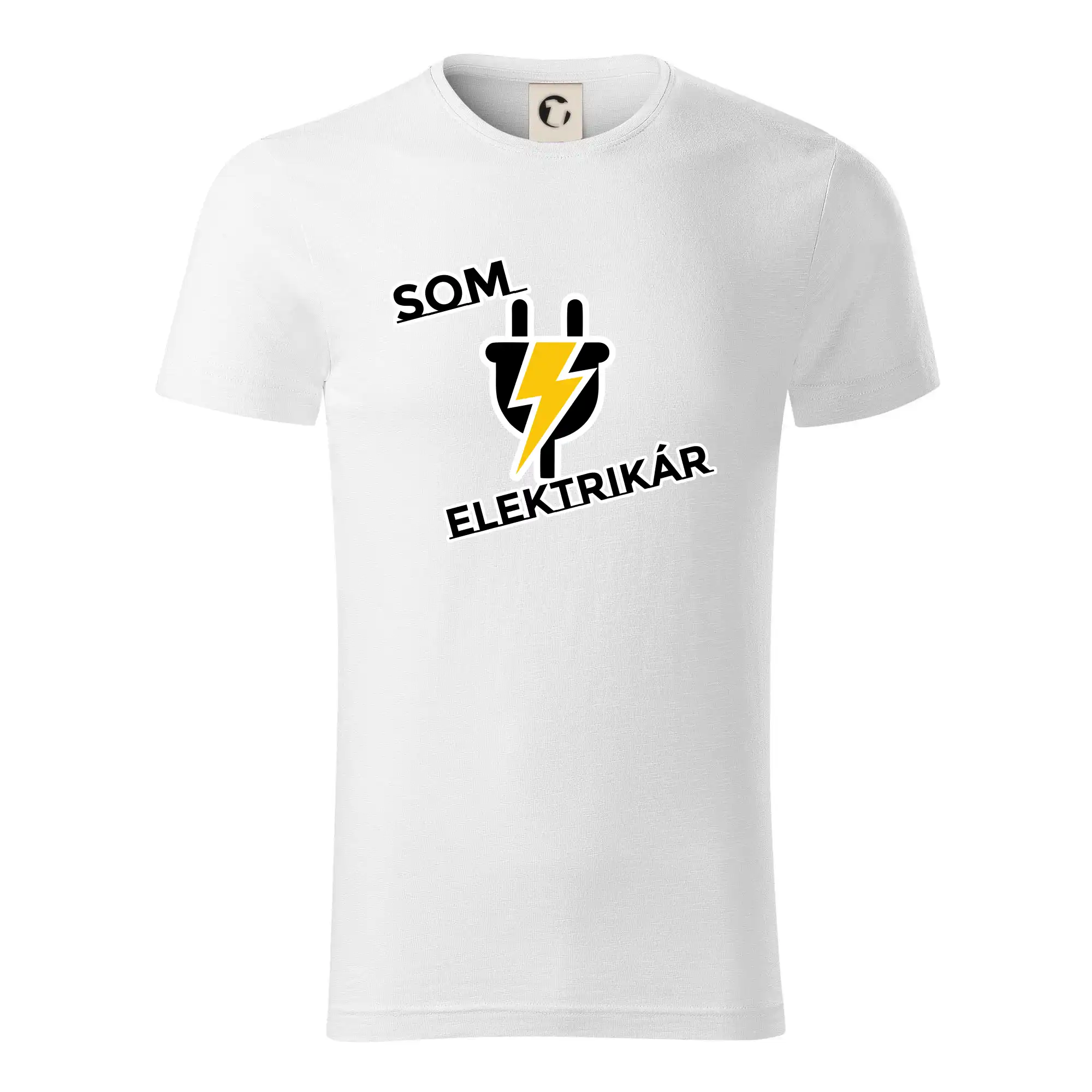 Vtipné tričká do práce - Zásuvka - som elektrikár - Tričko z organickej bavlny