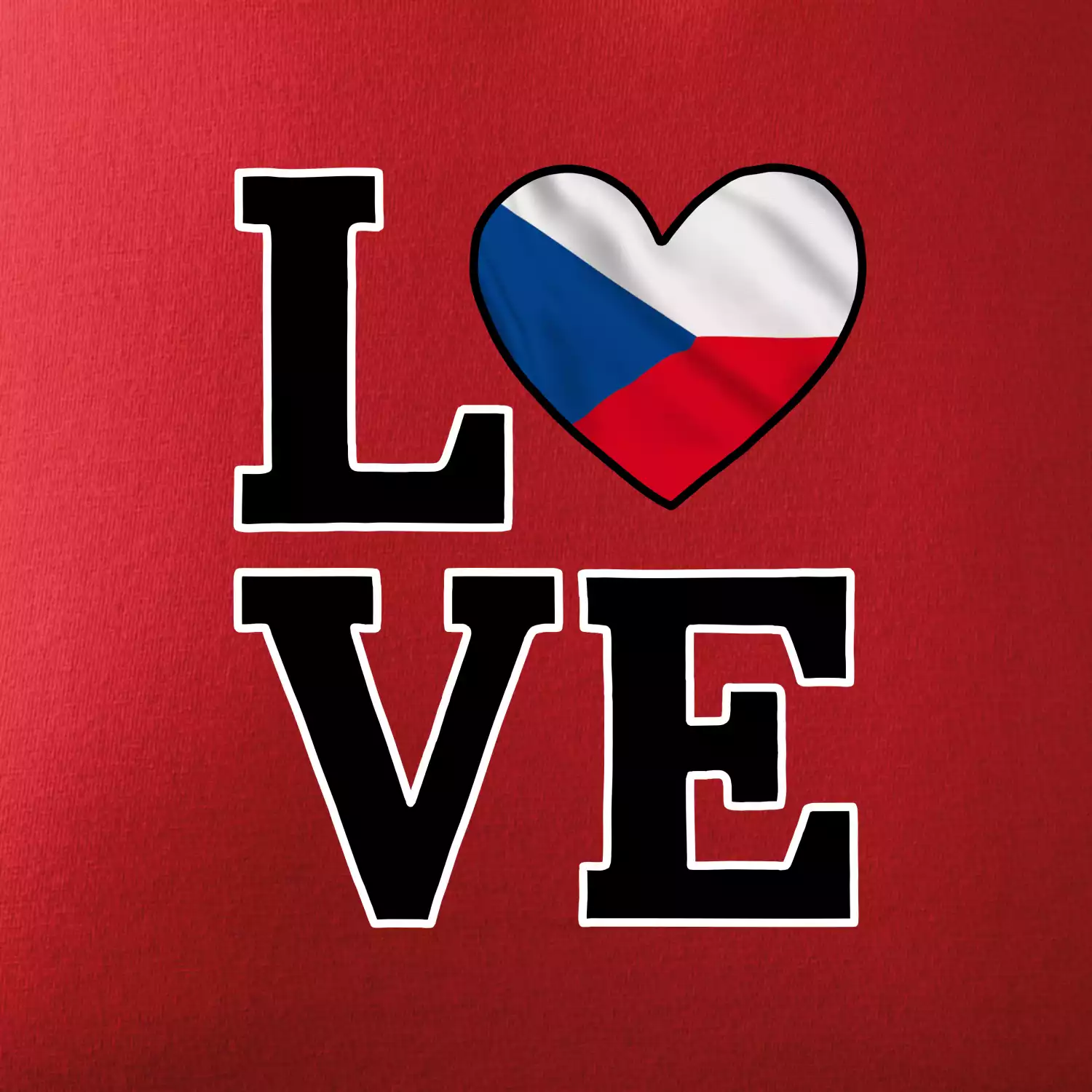 Love Česká vlajka