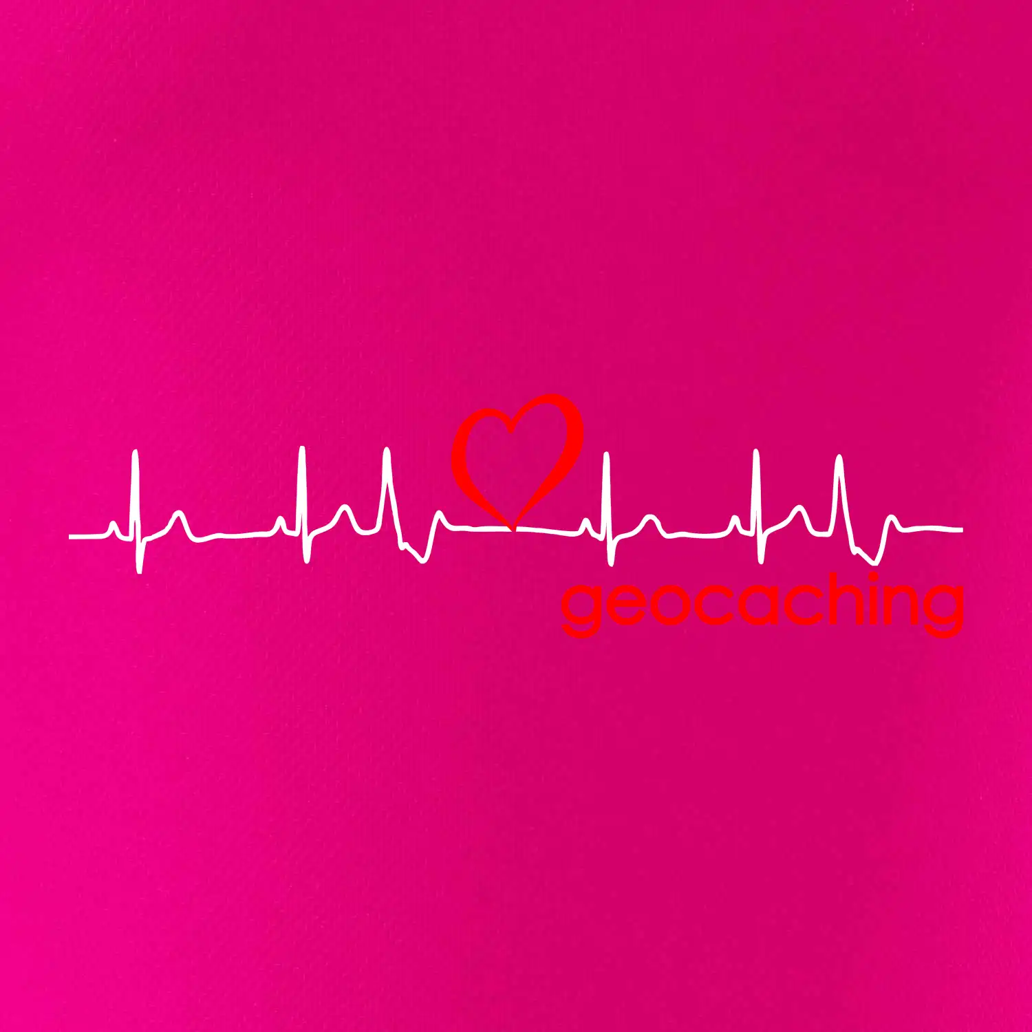 Moje srdce bije pro Geocaching -text