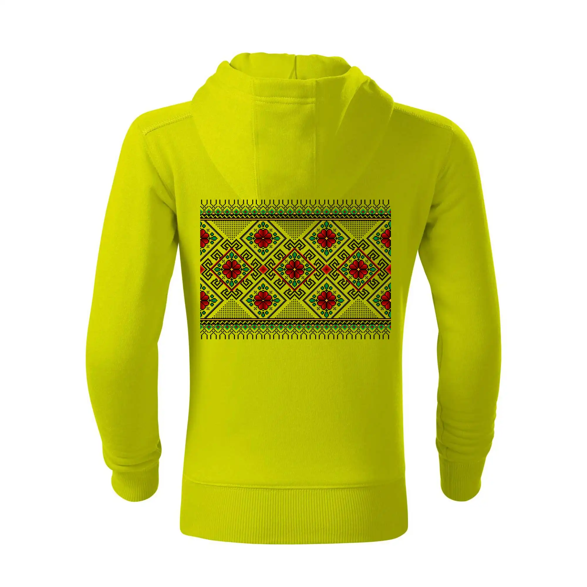 Ukrajinský vzor - Červeno Zelený