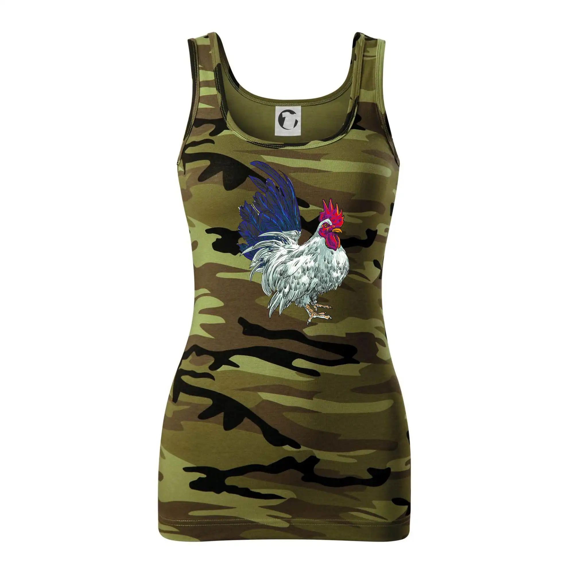 Kohout kreslený bílý