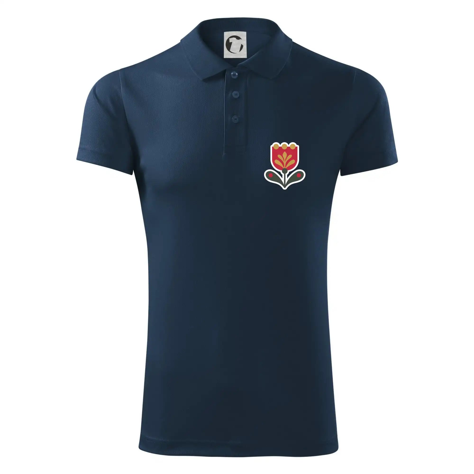 Folklor na prsu tulipán