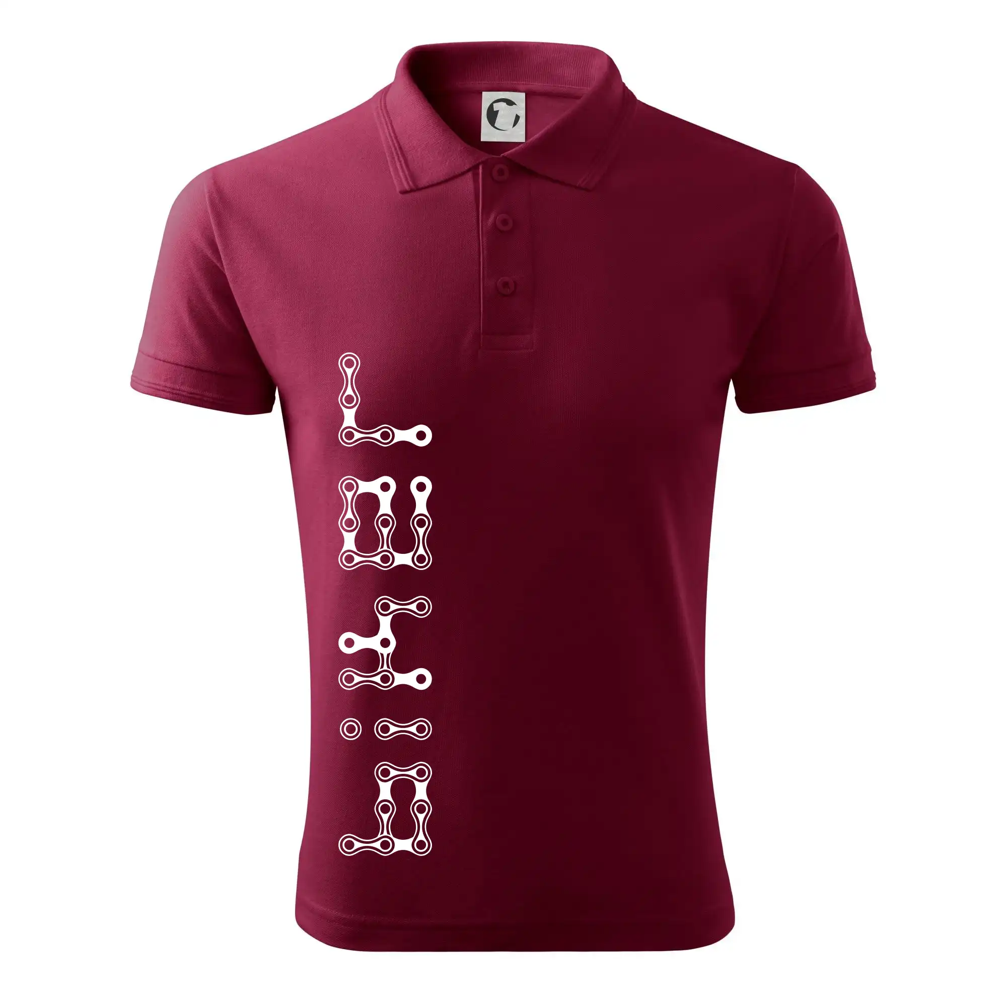 Biker nápis na výšku řetěz