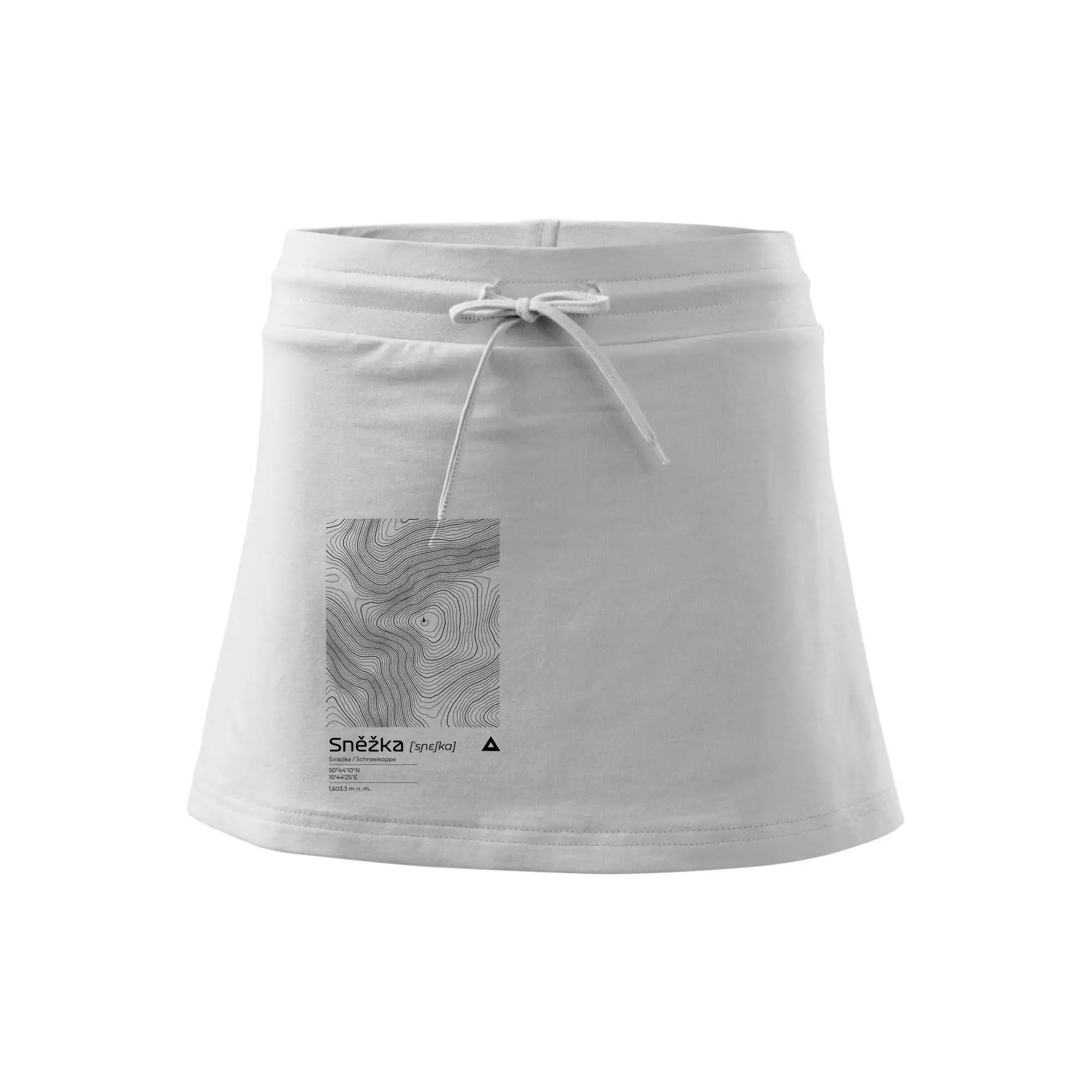 Sněžka - vrstevnice v obdélníku