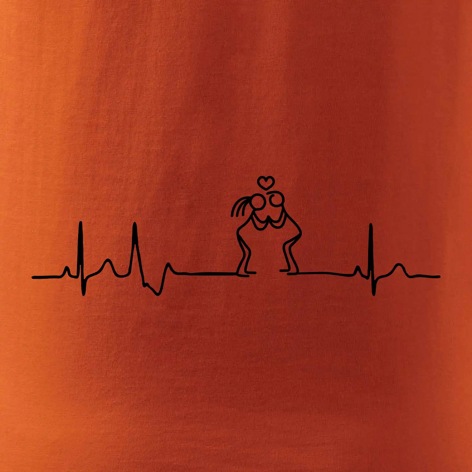 EKG zamilovaný pár