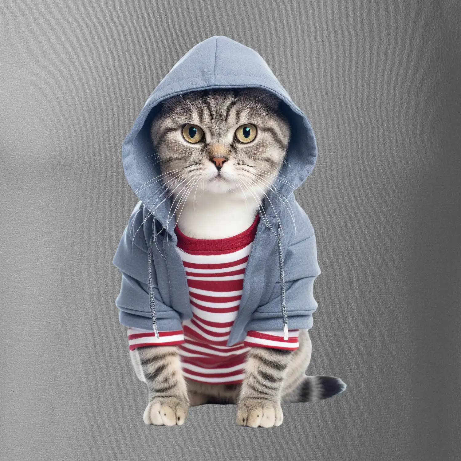 Kočka v pruhovaném triku