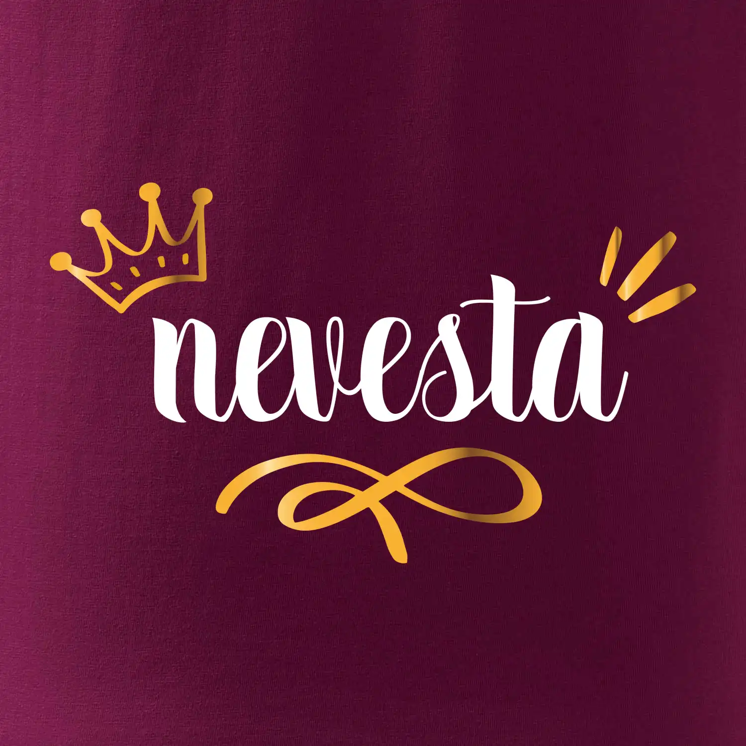 Nevesta princezná - zlatá potlač SK