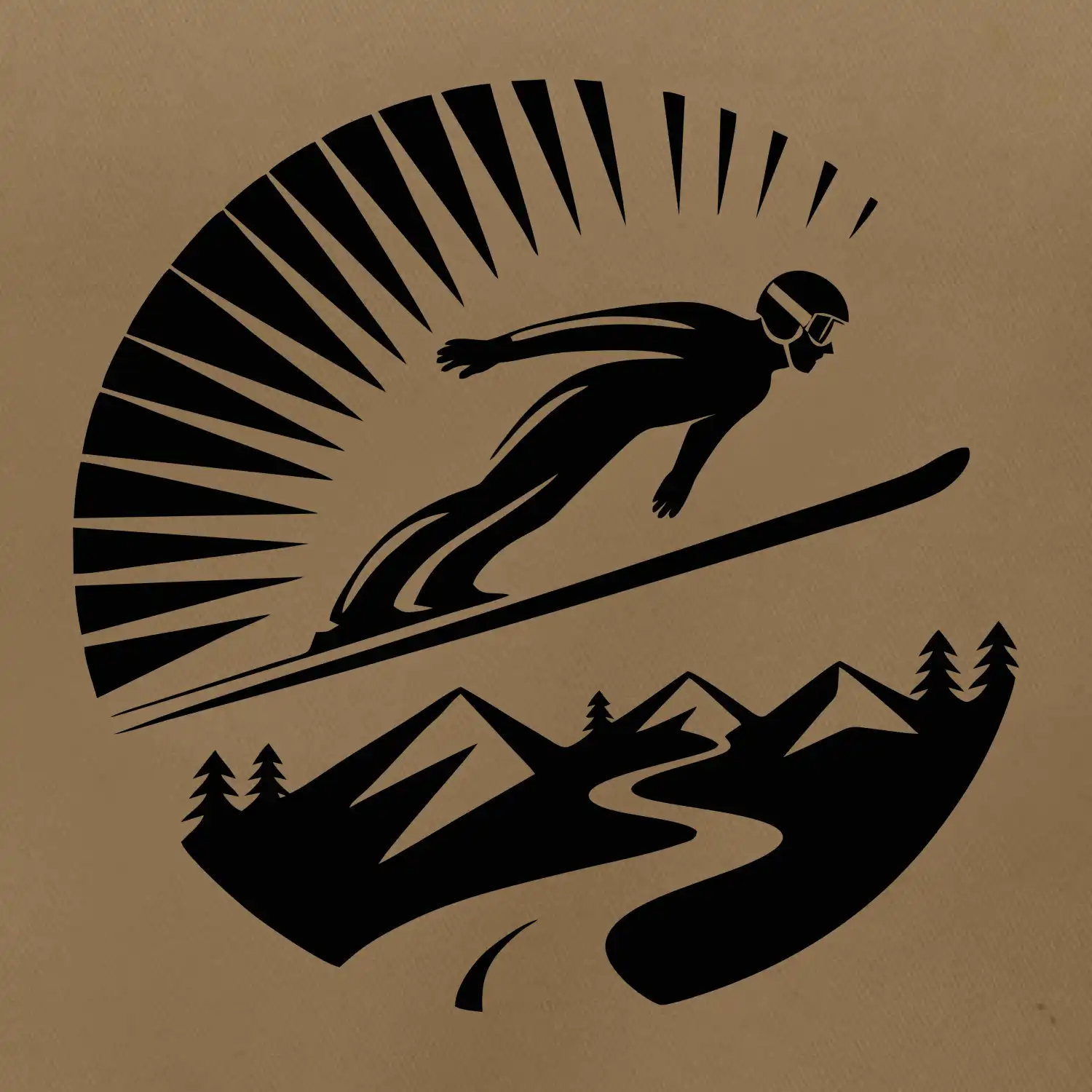 Skokan černý v kruhu