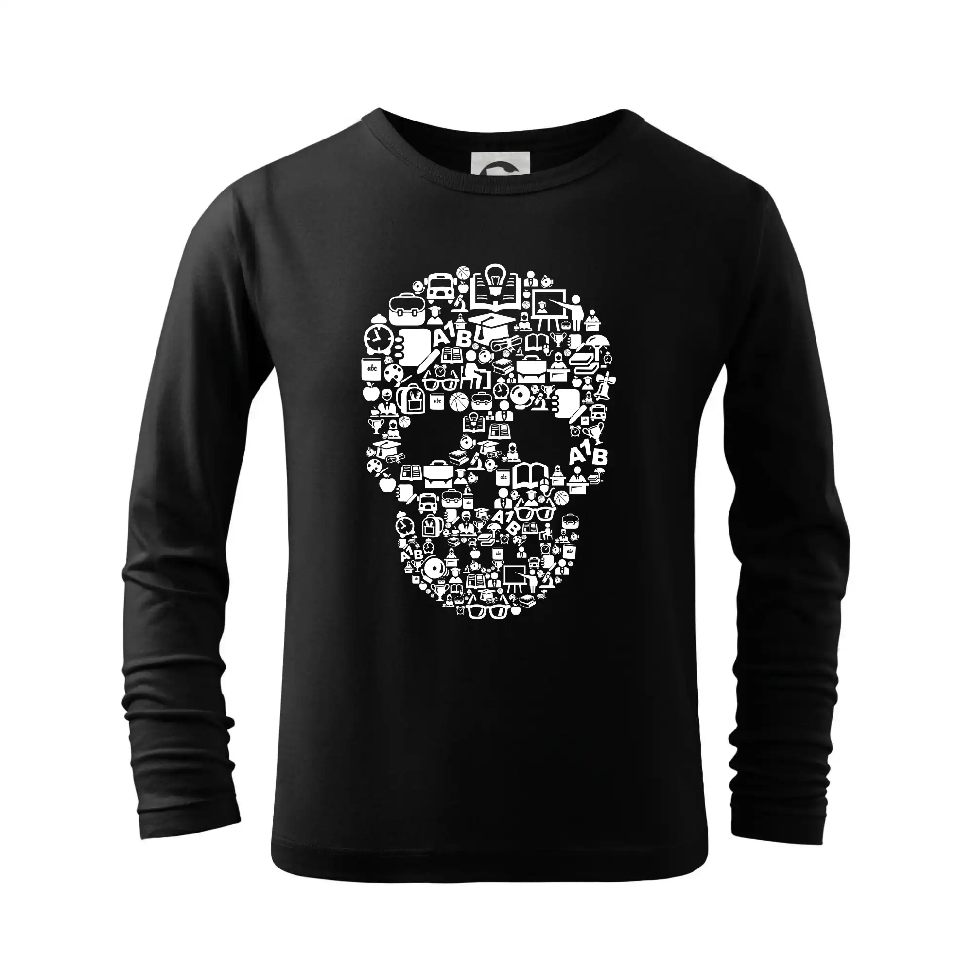 Ďalšie tričká pre školákov - Dead  School - school icons - Tričko detské Long Sleeve