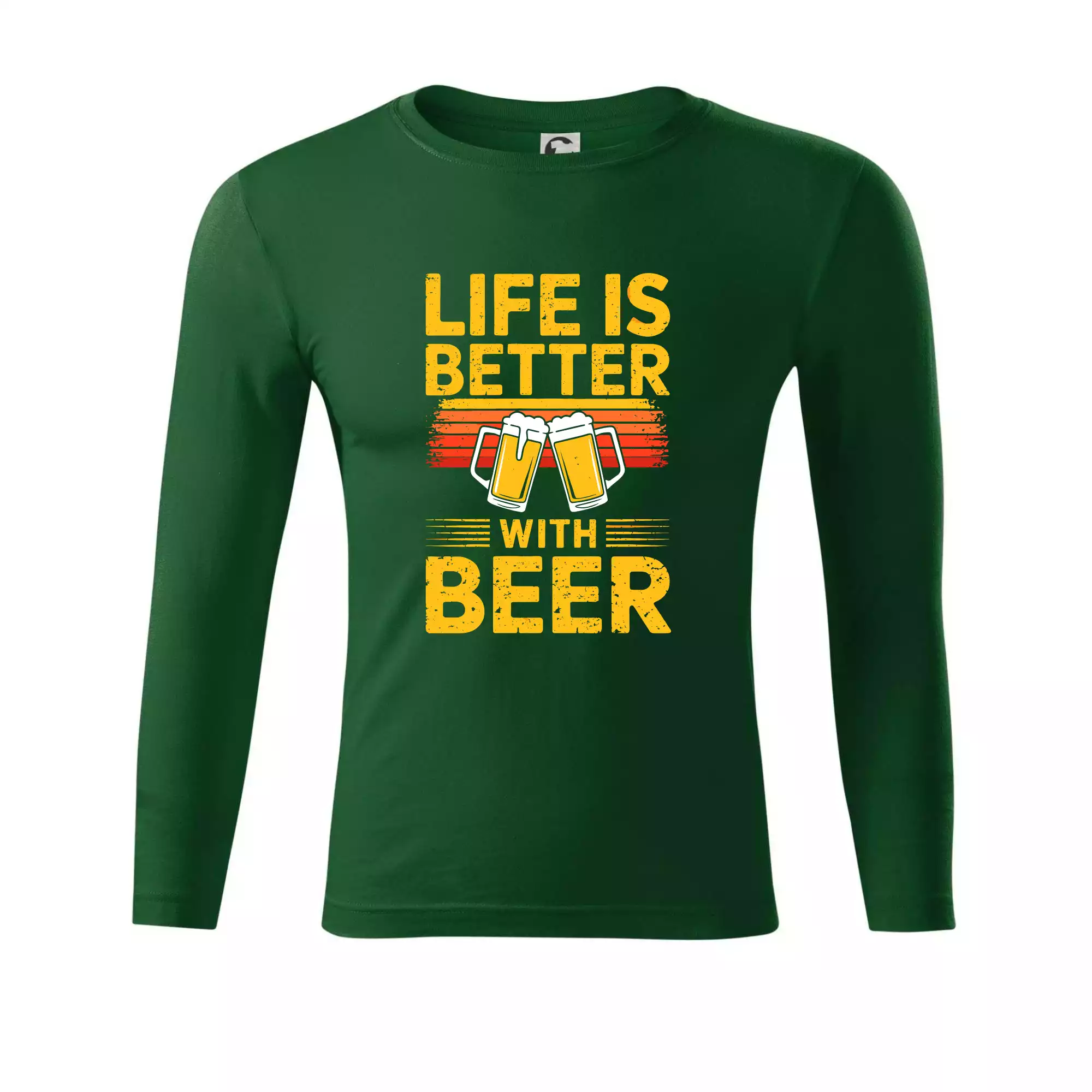 Life is better with beer - oranžové