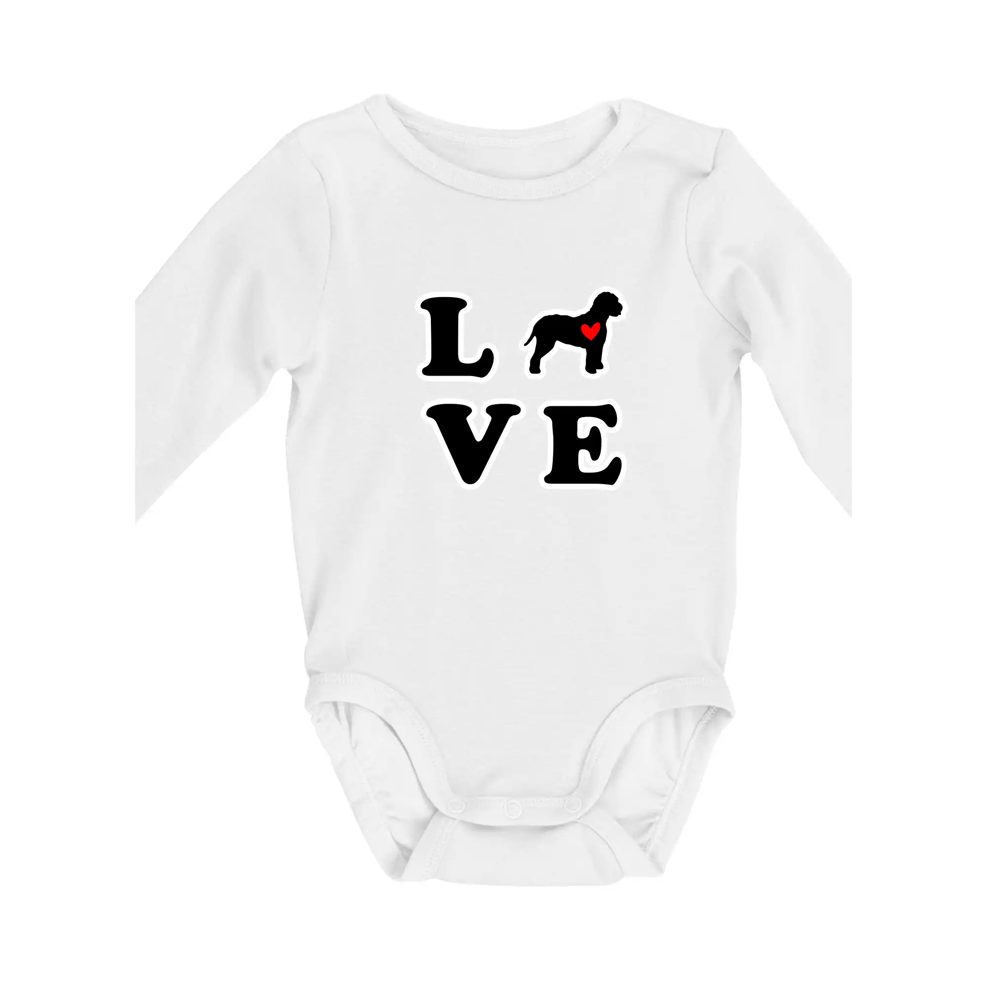 Ostatné psie plemená - Lagotto romagnolo LOVE - Body dojčenské s dlhým rukávom