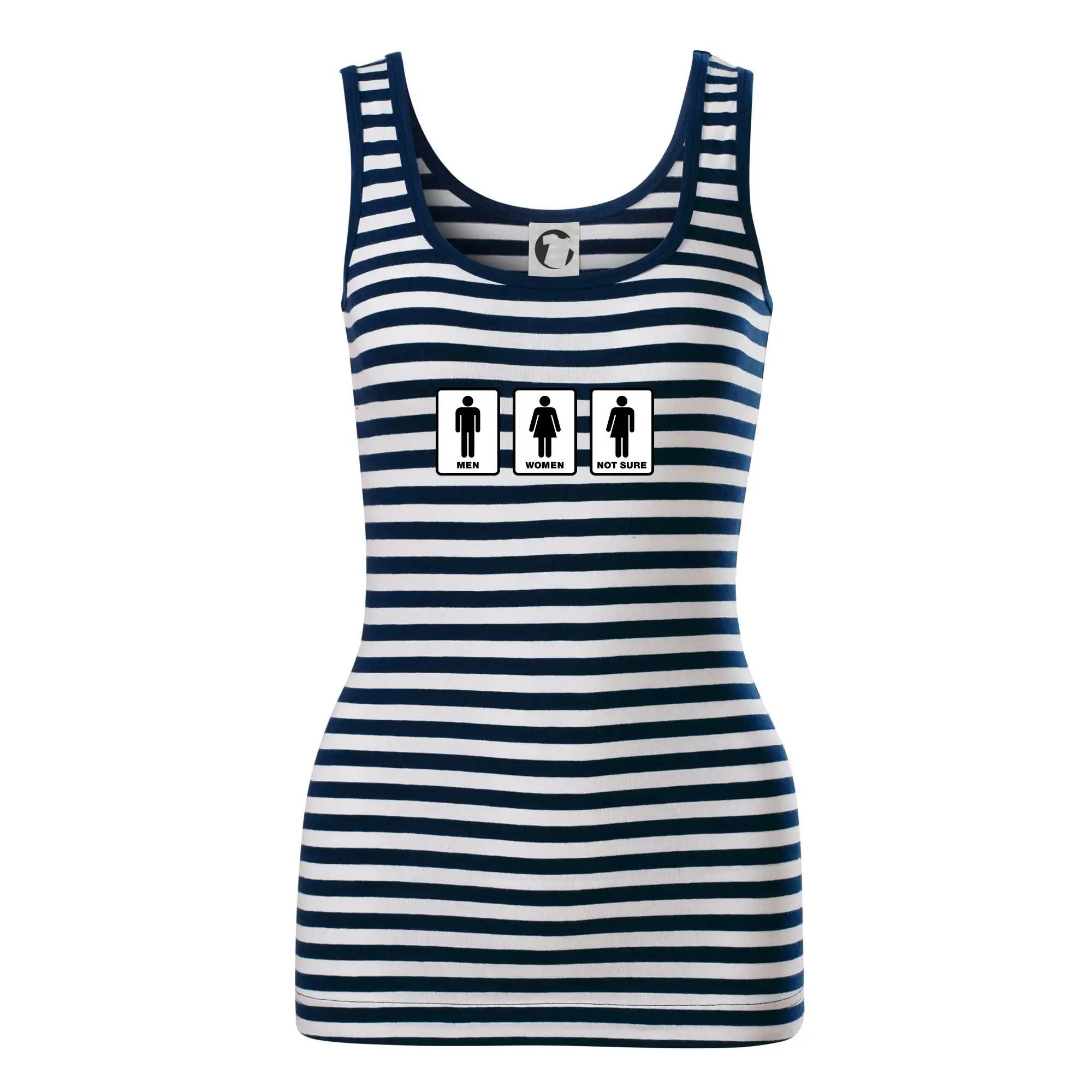 Tričká na párty - Men, woman, not sure (Hana-creative) - Sailor tielko na vodu