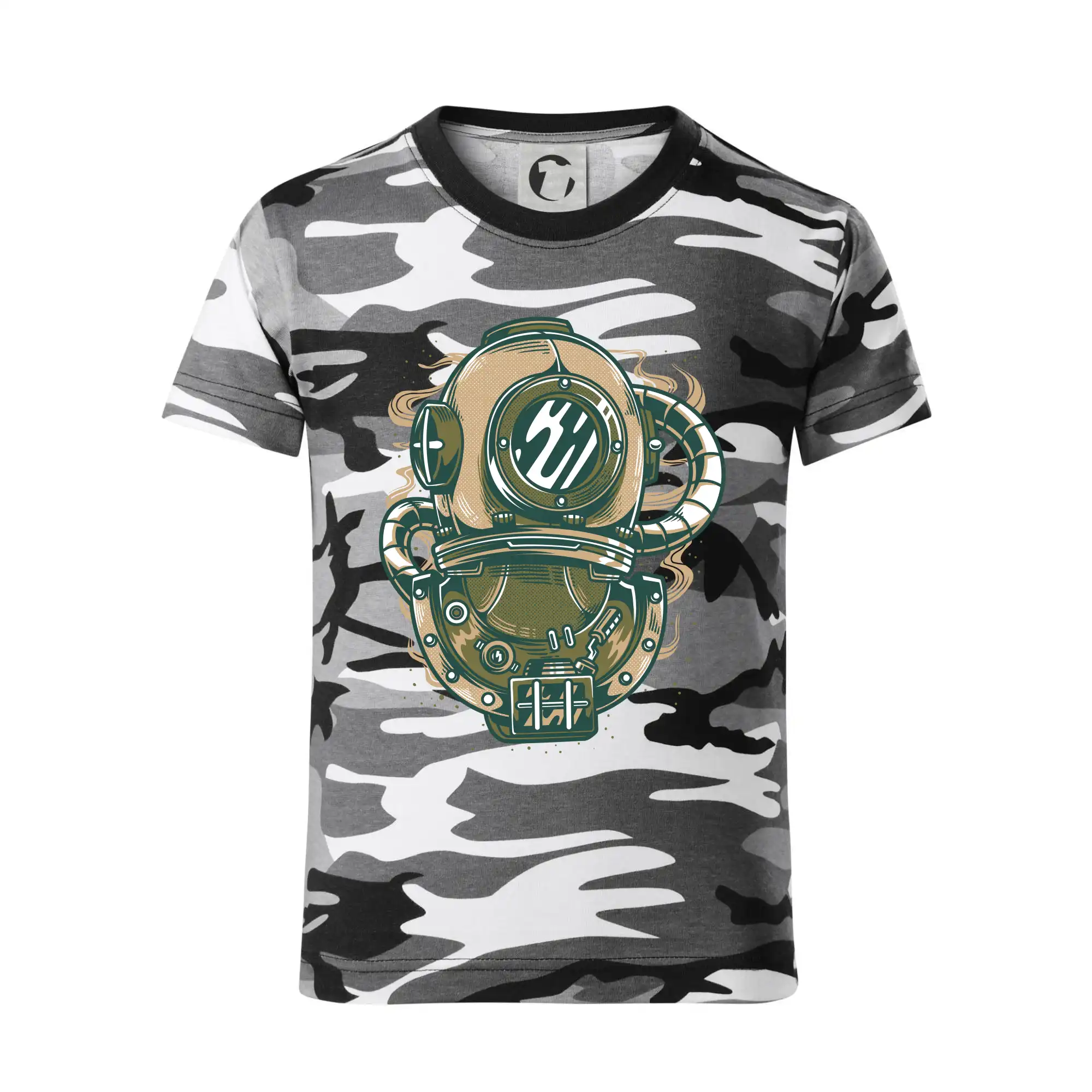 Starý potapěčský skafandr