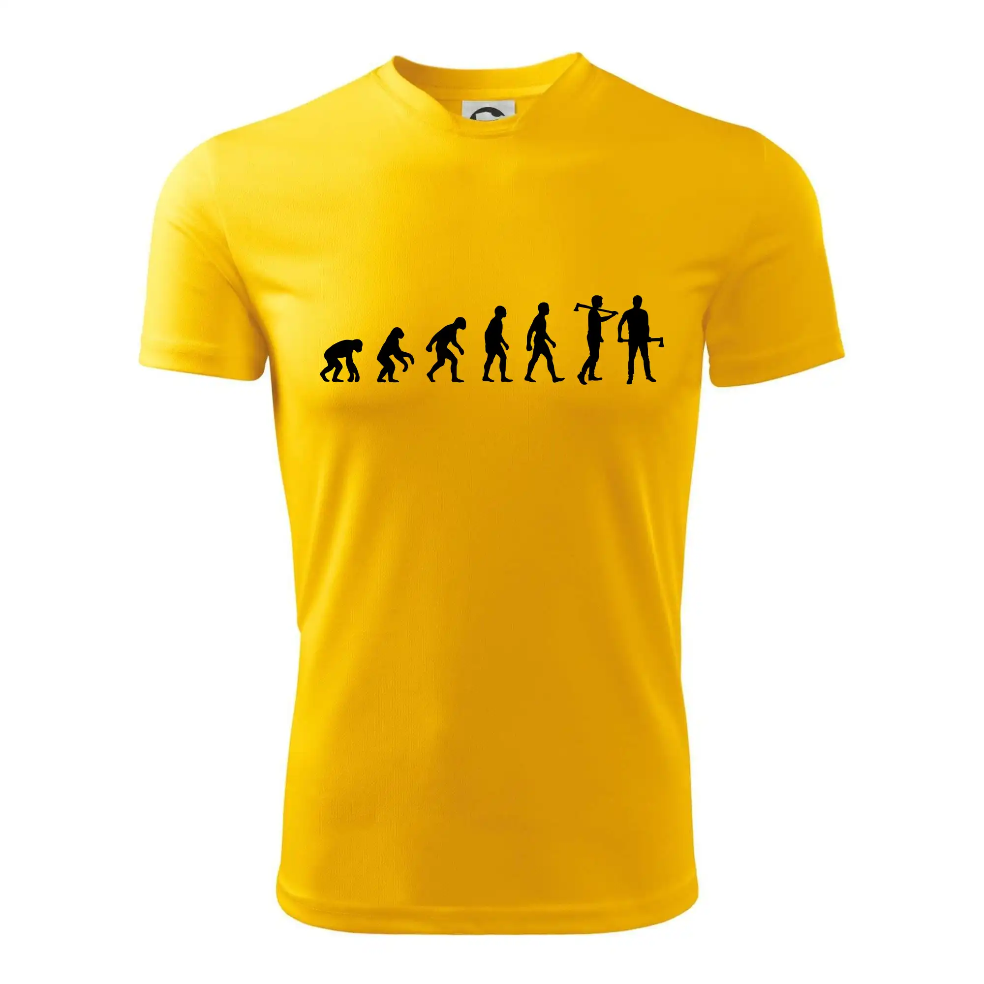 Evoluce dřevorubec - sekera