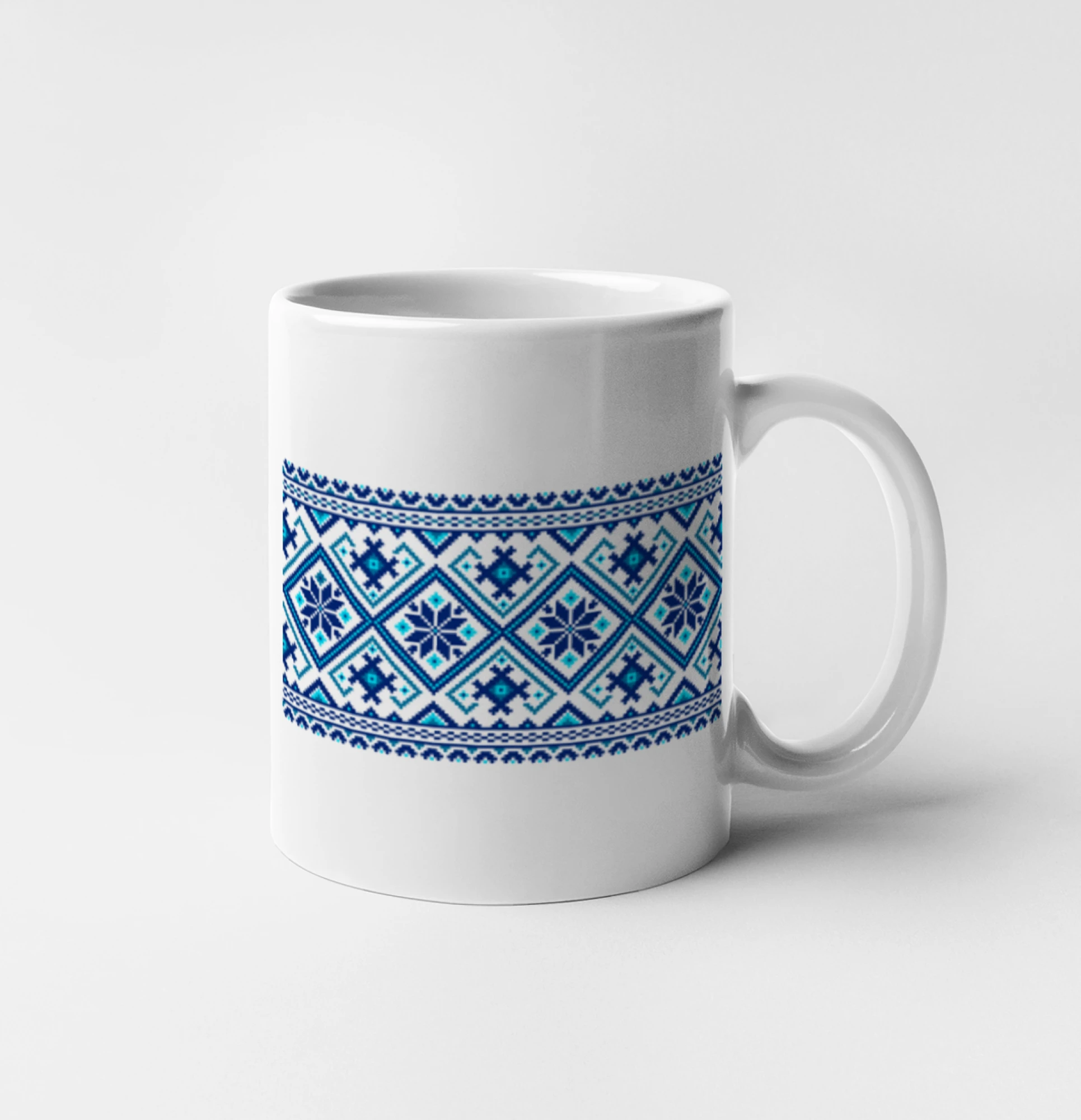 Ukrajinský vzor - modrý