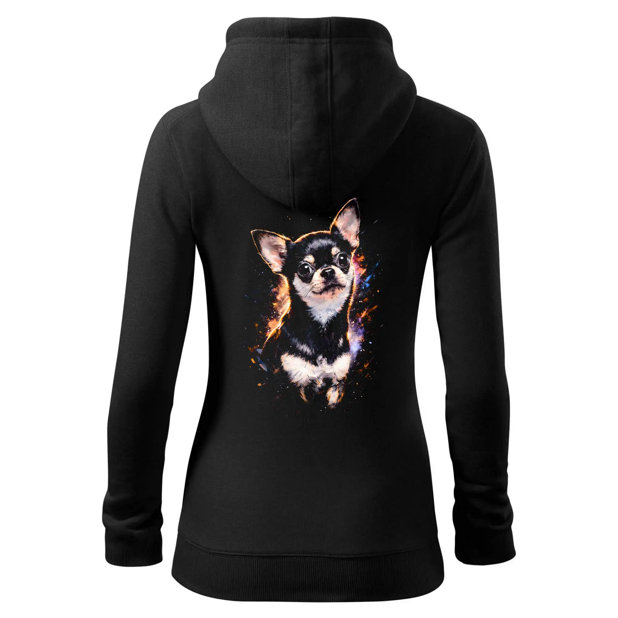 Obrázek polotón Čivava bílo černá