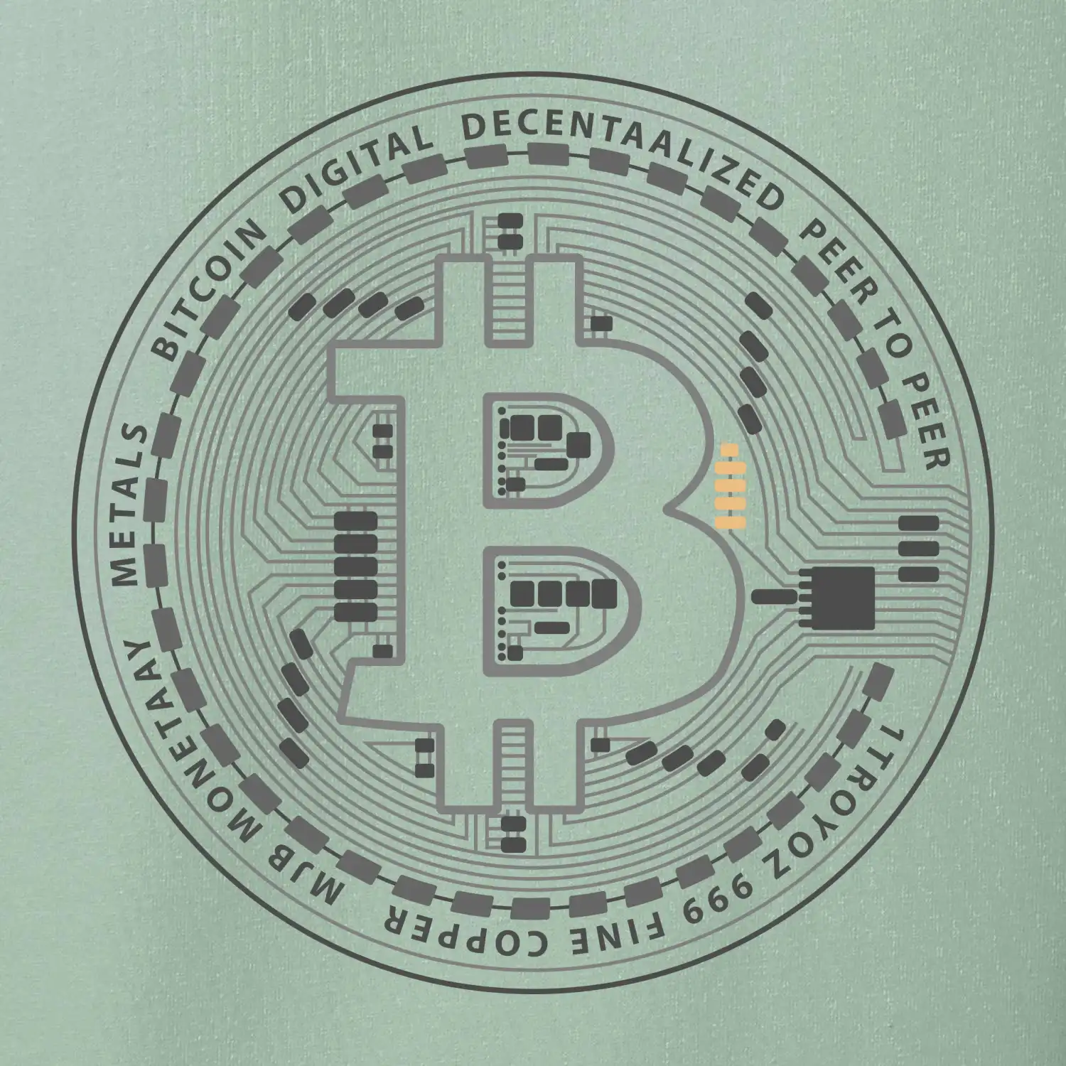 Bitcoin tištěný spoj