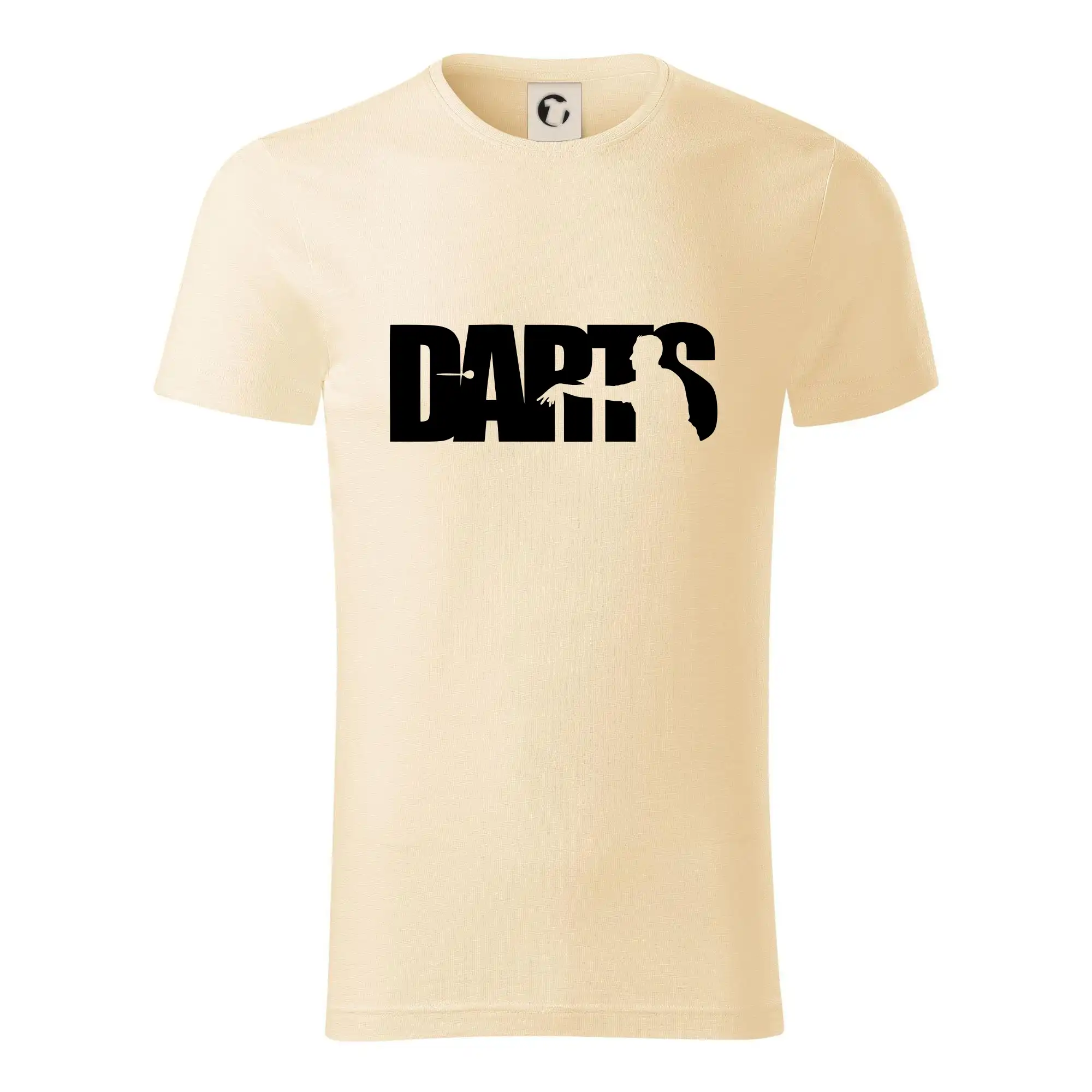 Darts - nápis se šipkařem