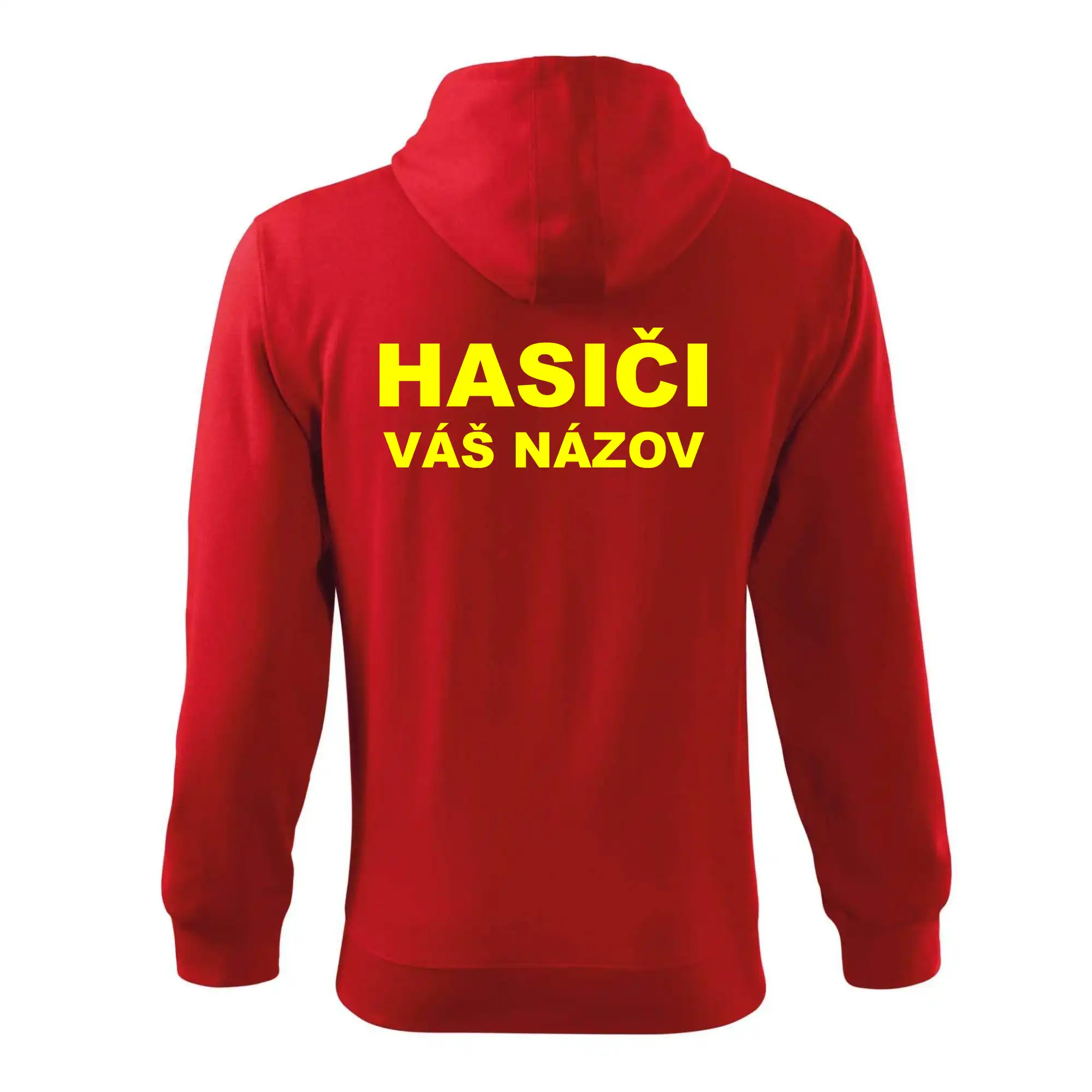 Hasiči - žltý nápis - váš názov zboru