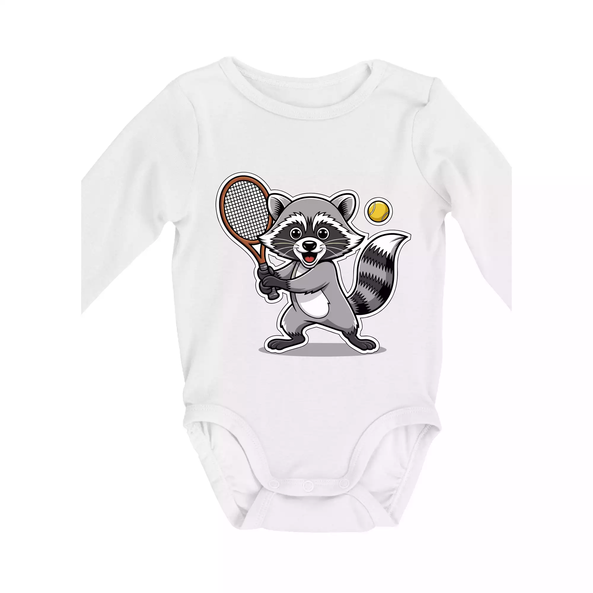 Mýval hraje tenis kreslený