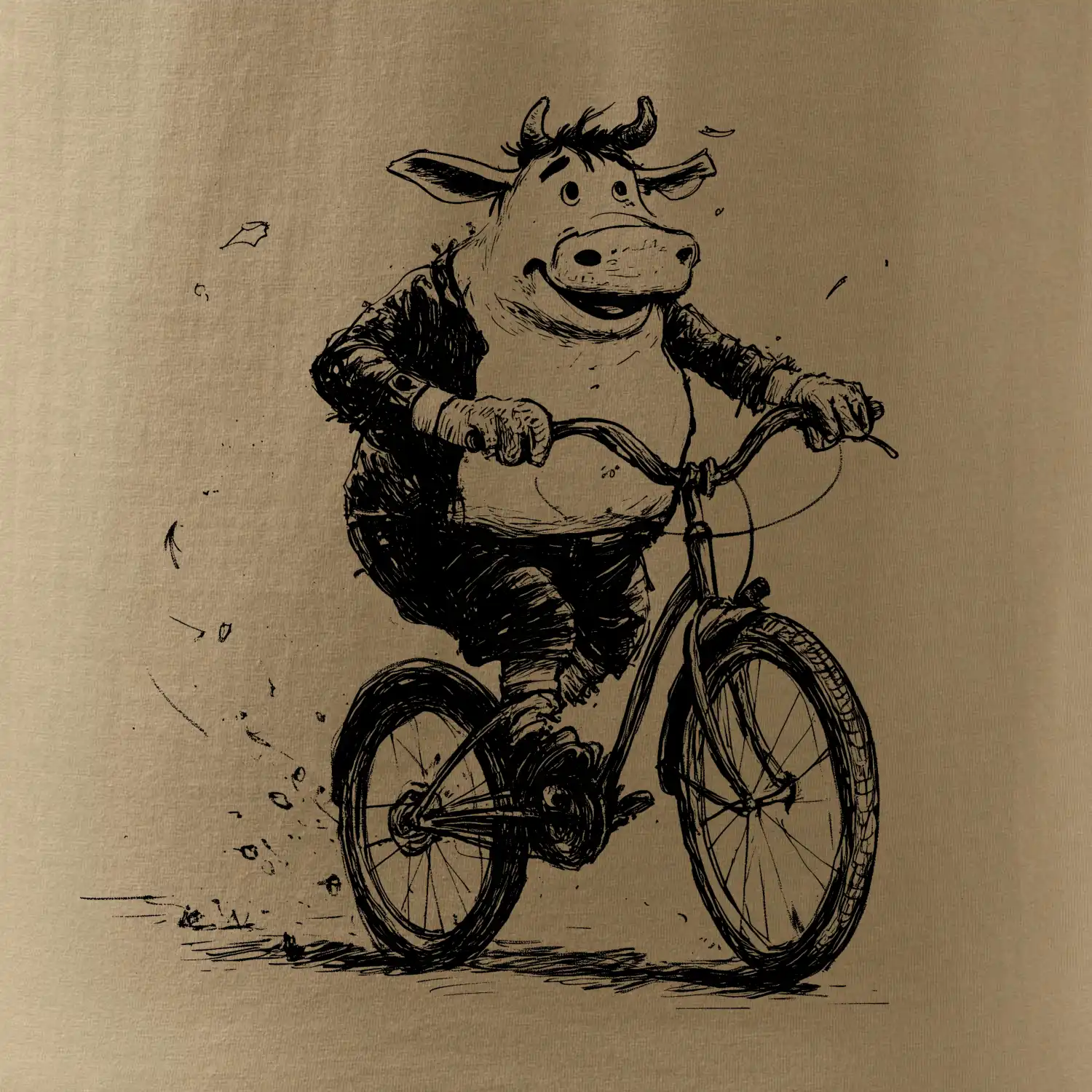 Tlustá kráva na kole