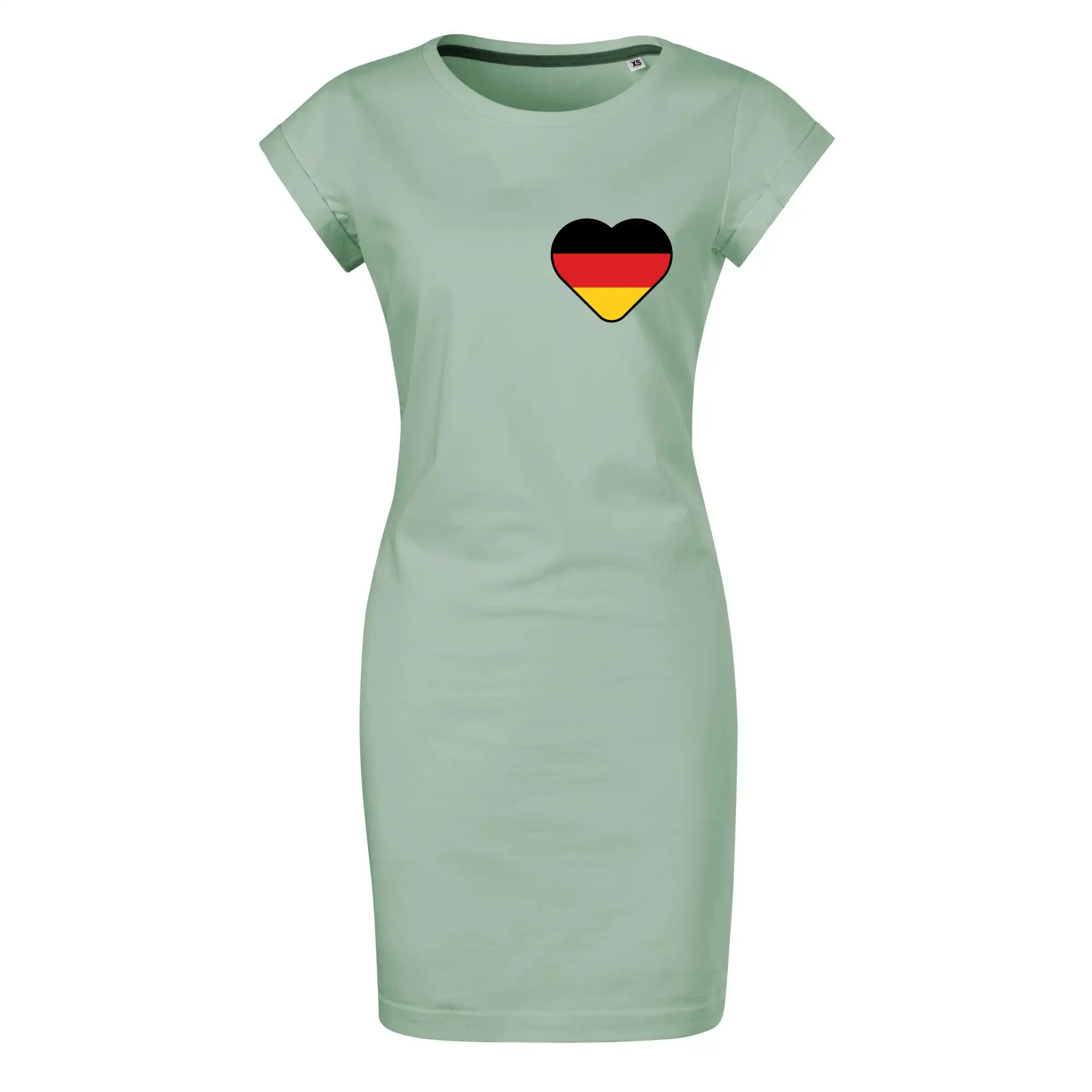 Tričká Nemecko - Germany love prso - Nemecká vlajka - Tričko Šaty FREEDOM