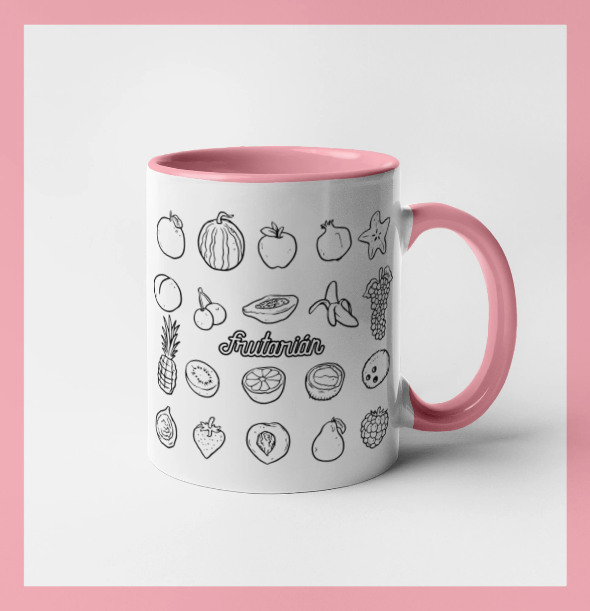 Frutarián ovoce ve čtverci